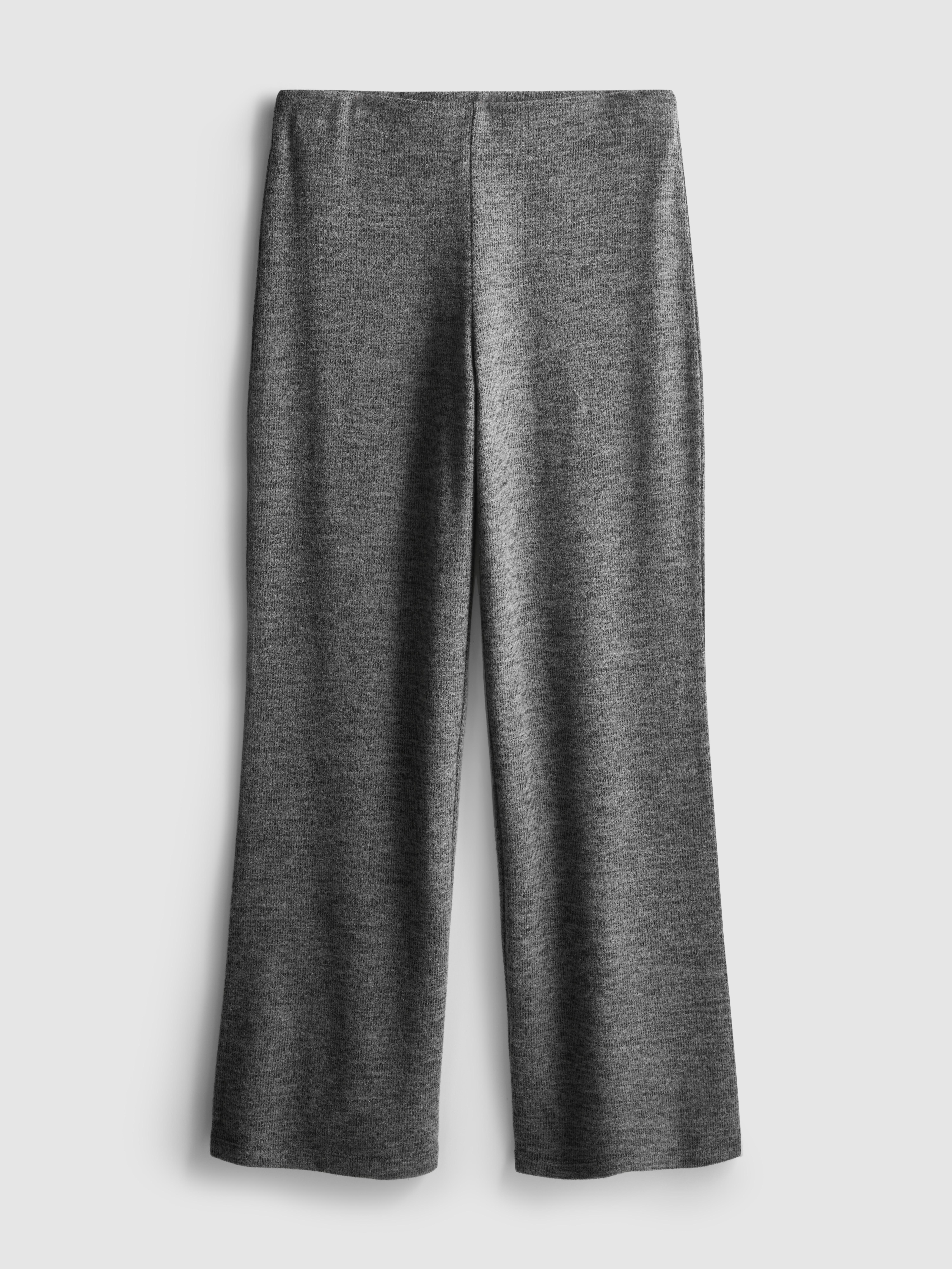 Women's Charcoal Cozy Straight-Leg Lounge Pants