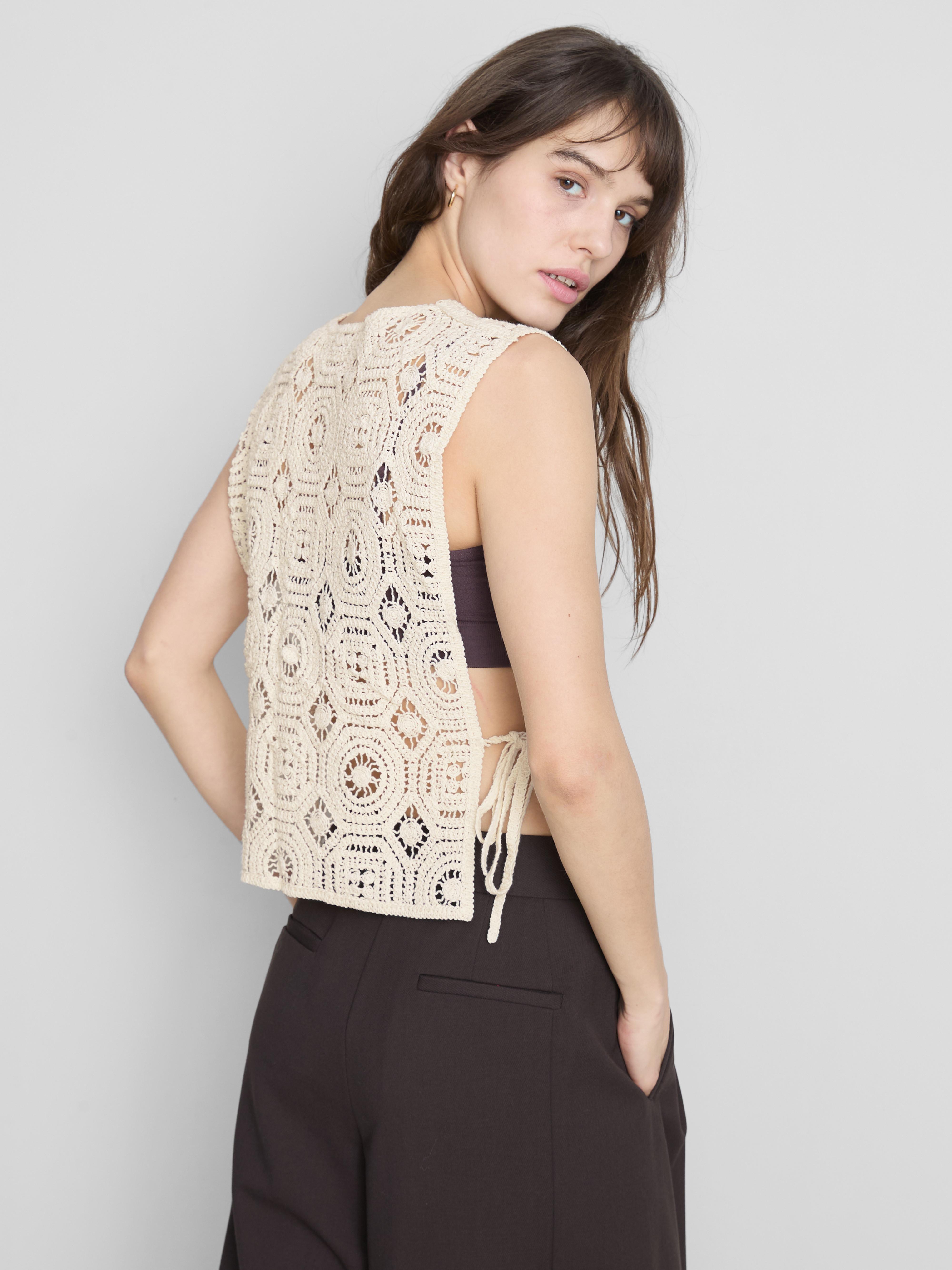 Crochet Side-Tie Tank