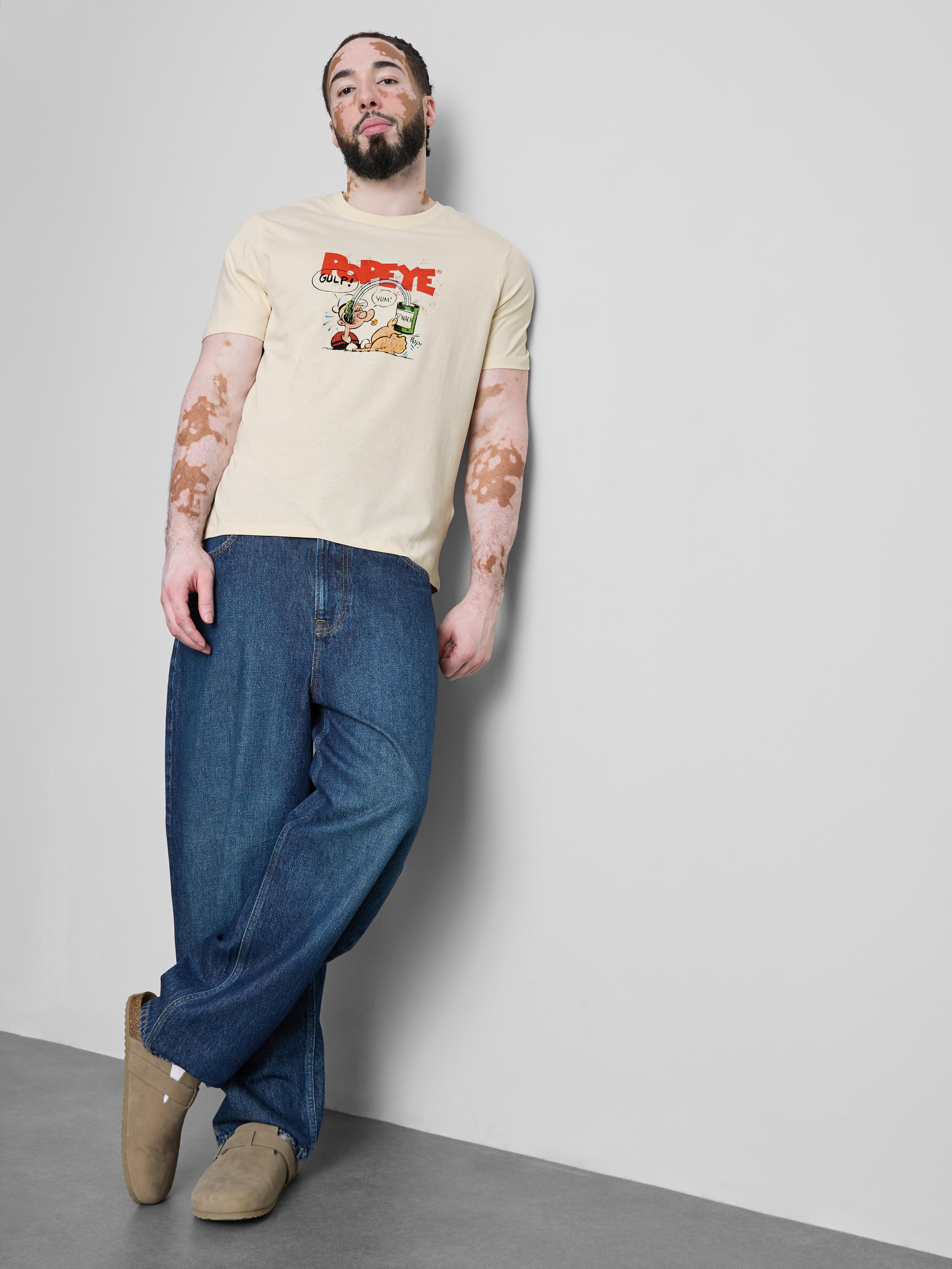 Popeye Pure Cotton Graphic T-Shirt
