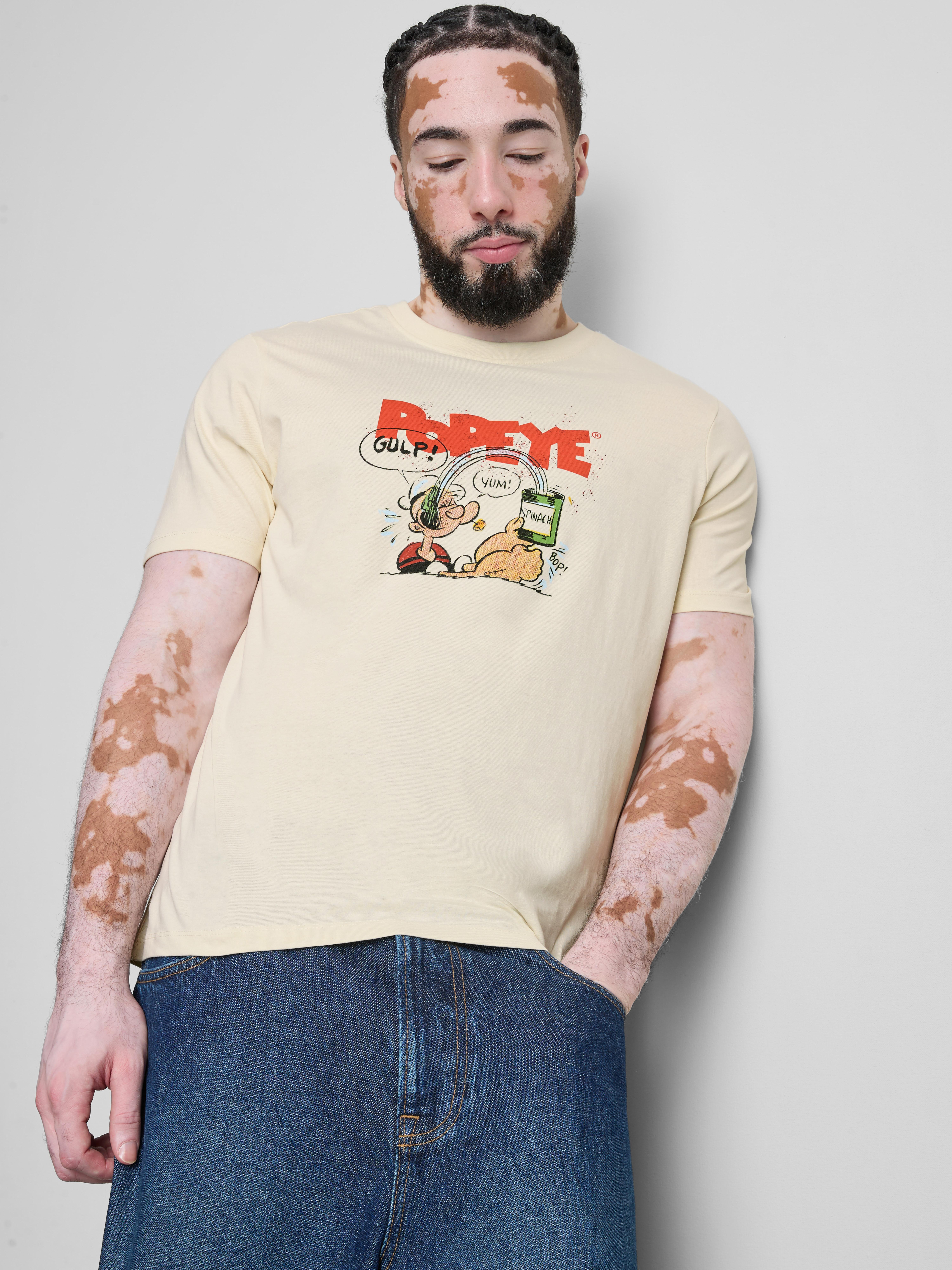 Popeye Pure Cotton Graphic T-Shirt