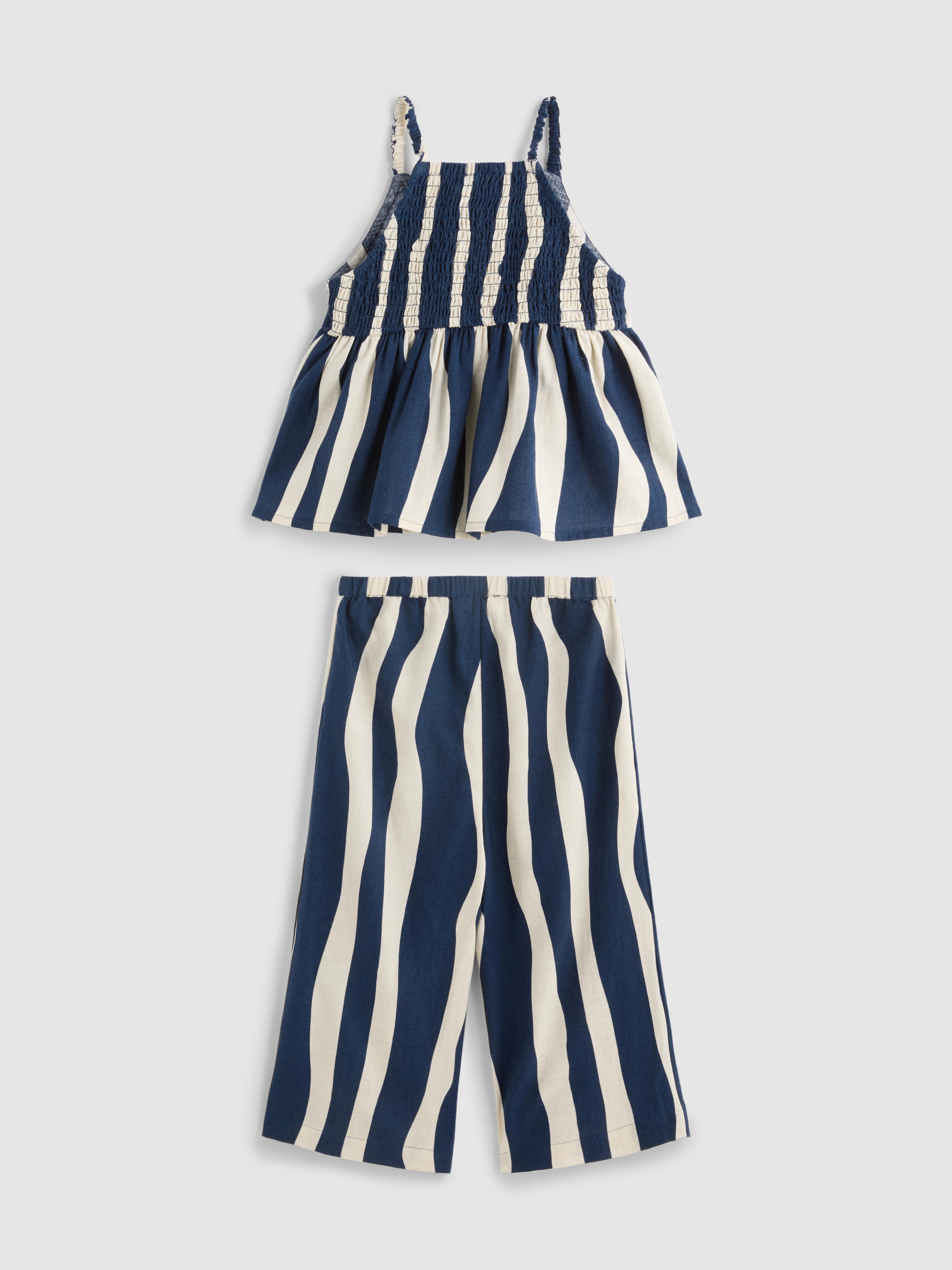 1.5-9yrs | Sleeveless Blouse and Pants Set