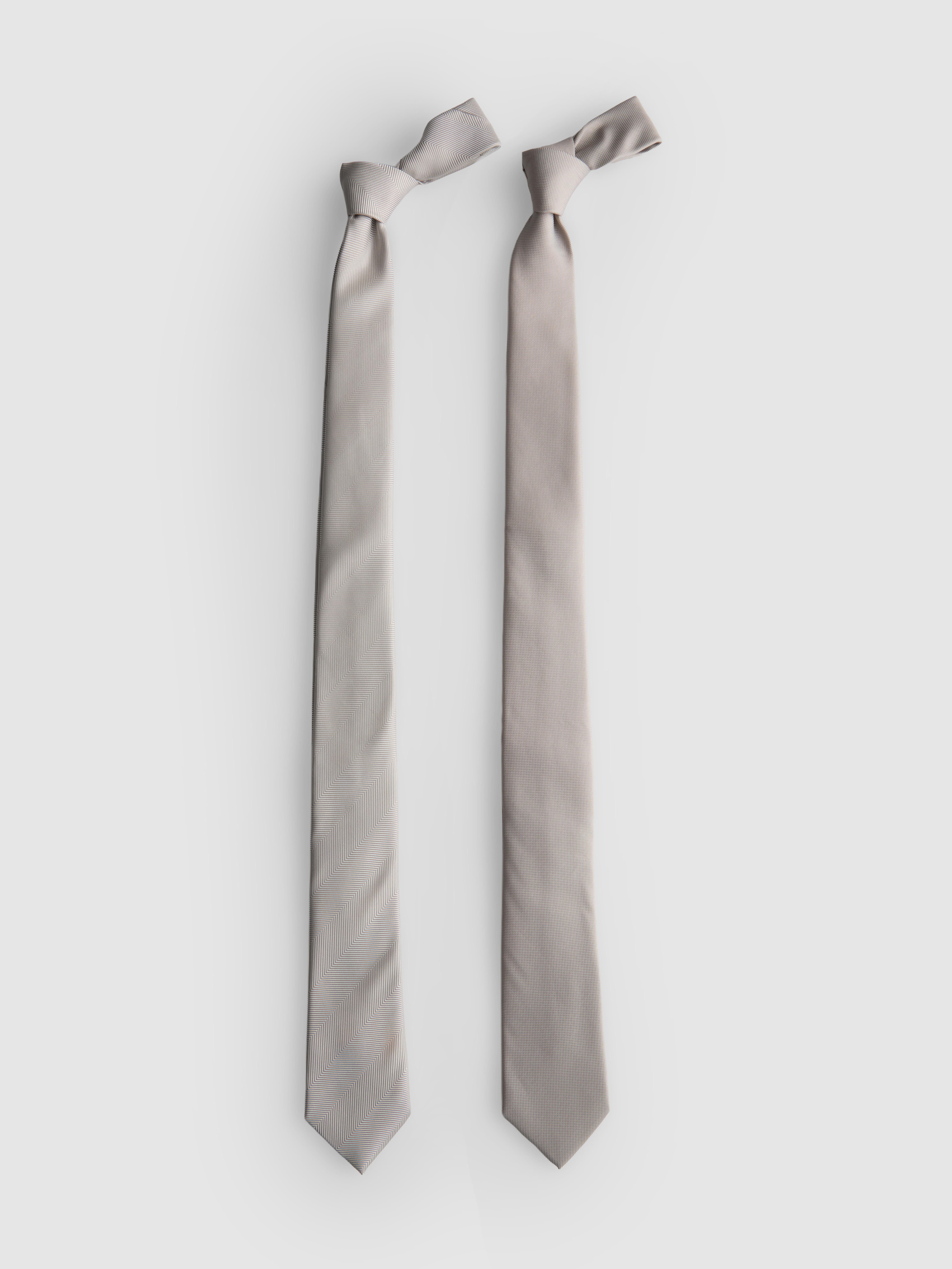 2 Pack Textured Ties