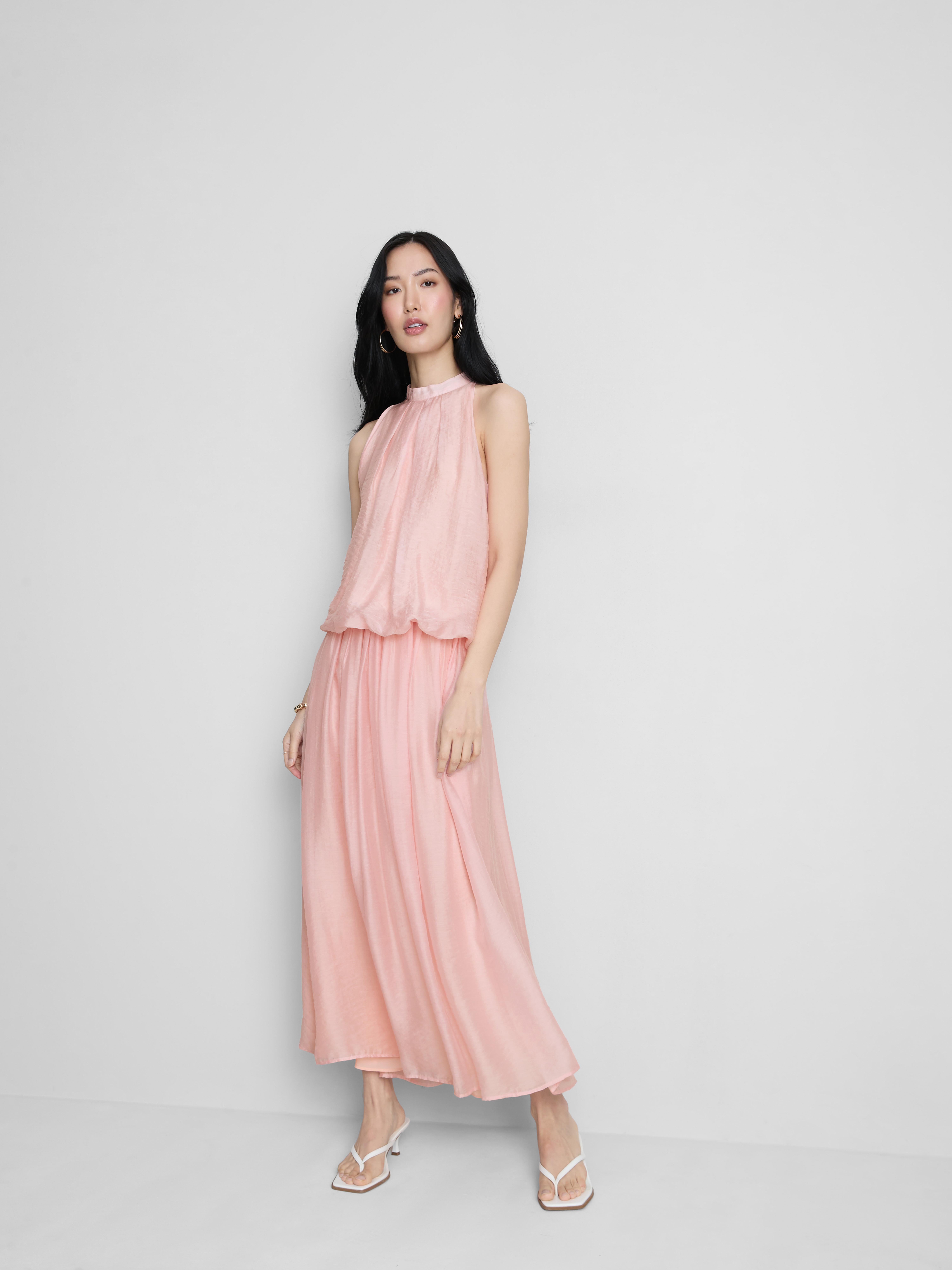 Drapierte, fließende „The Edit“ Bluse mit Neckholder