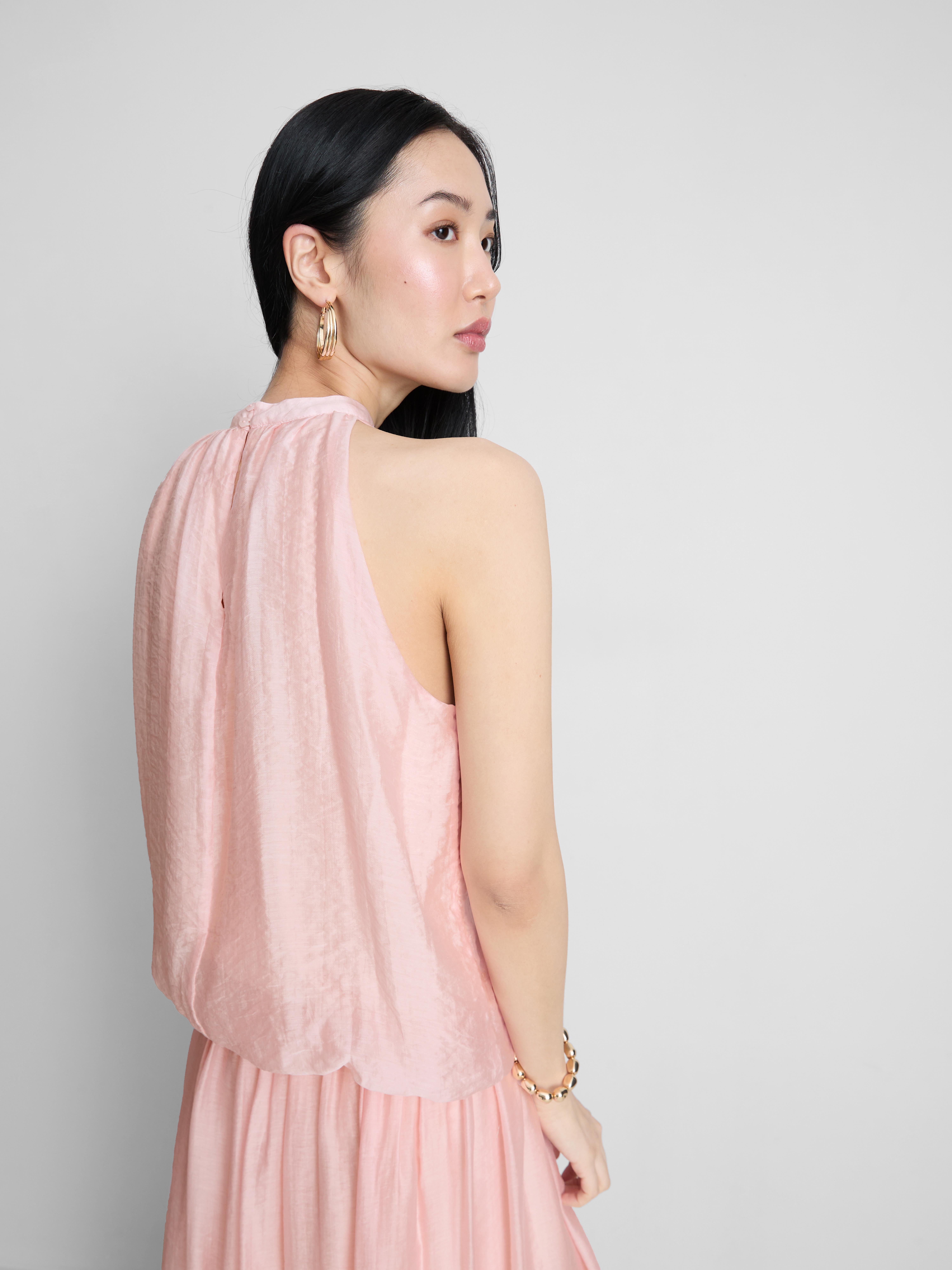 Drapierte, fließende „The Edit“ Bluse mit Neckholder