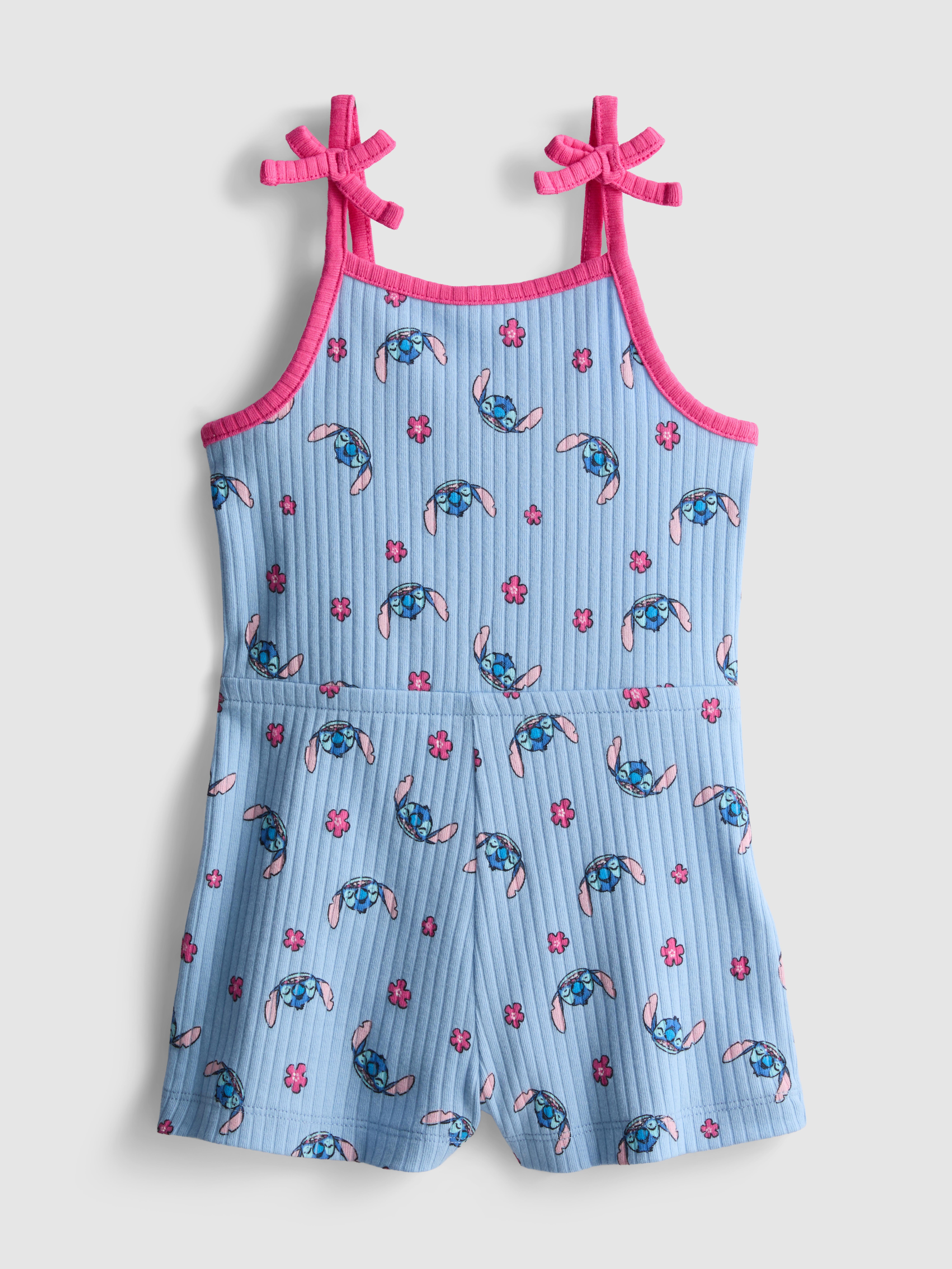 1.5-9yrs | Disney's Stitch Ribbed Playsuit