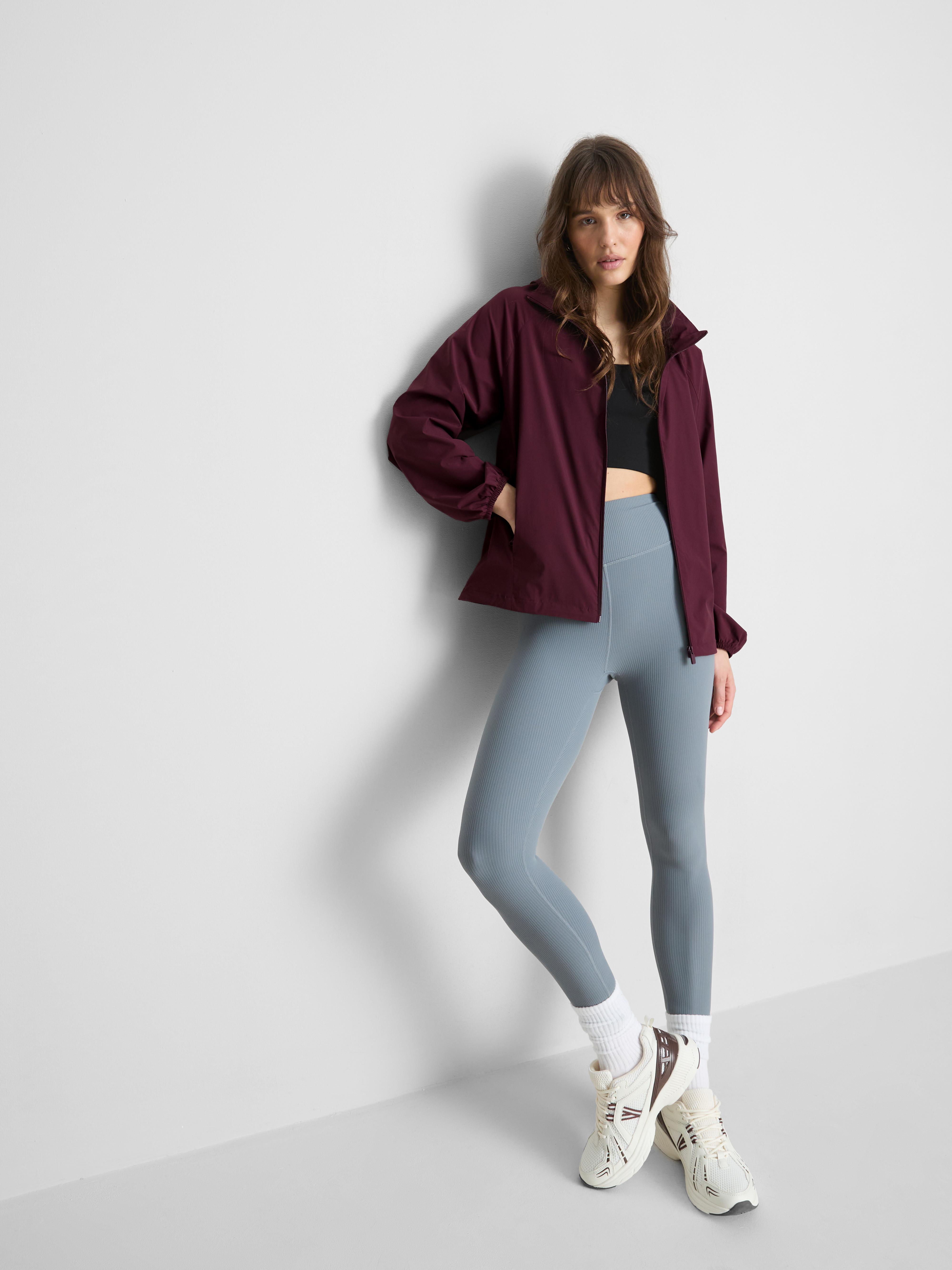 Veste de pluie zippée repliable
