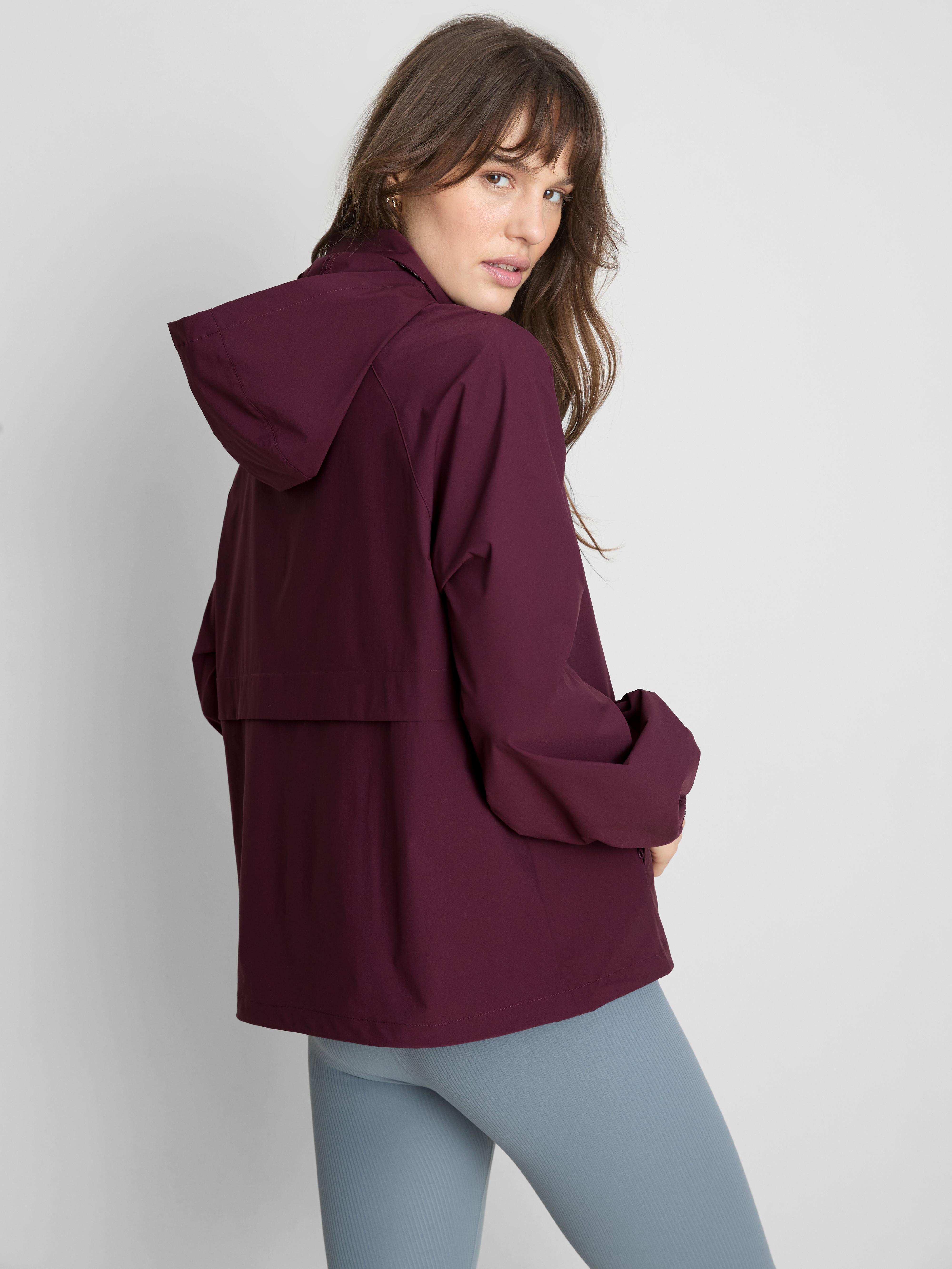 Veste de pluie zippée repliable