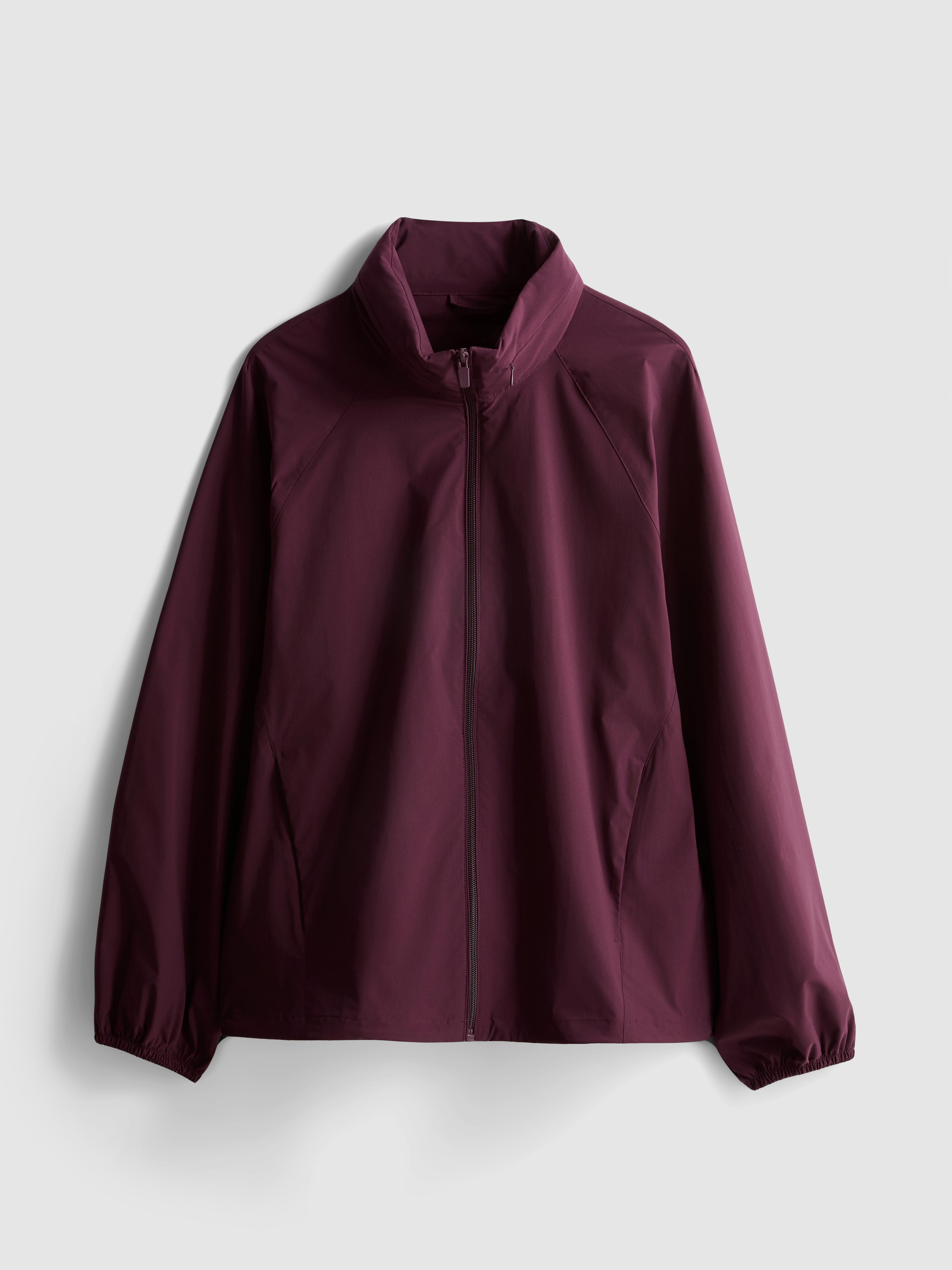 Veste de pluie zippée repliable