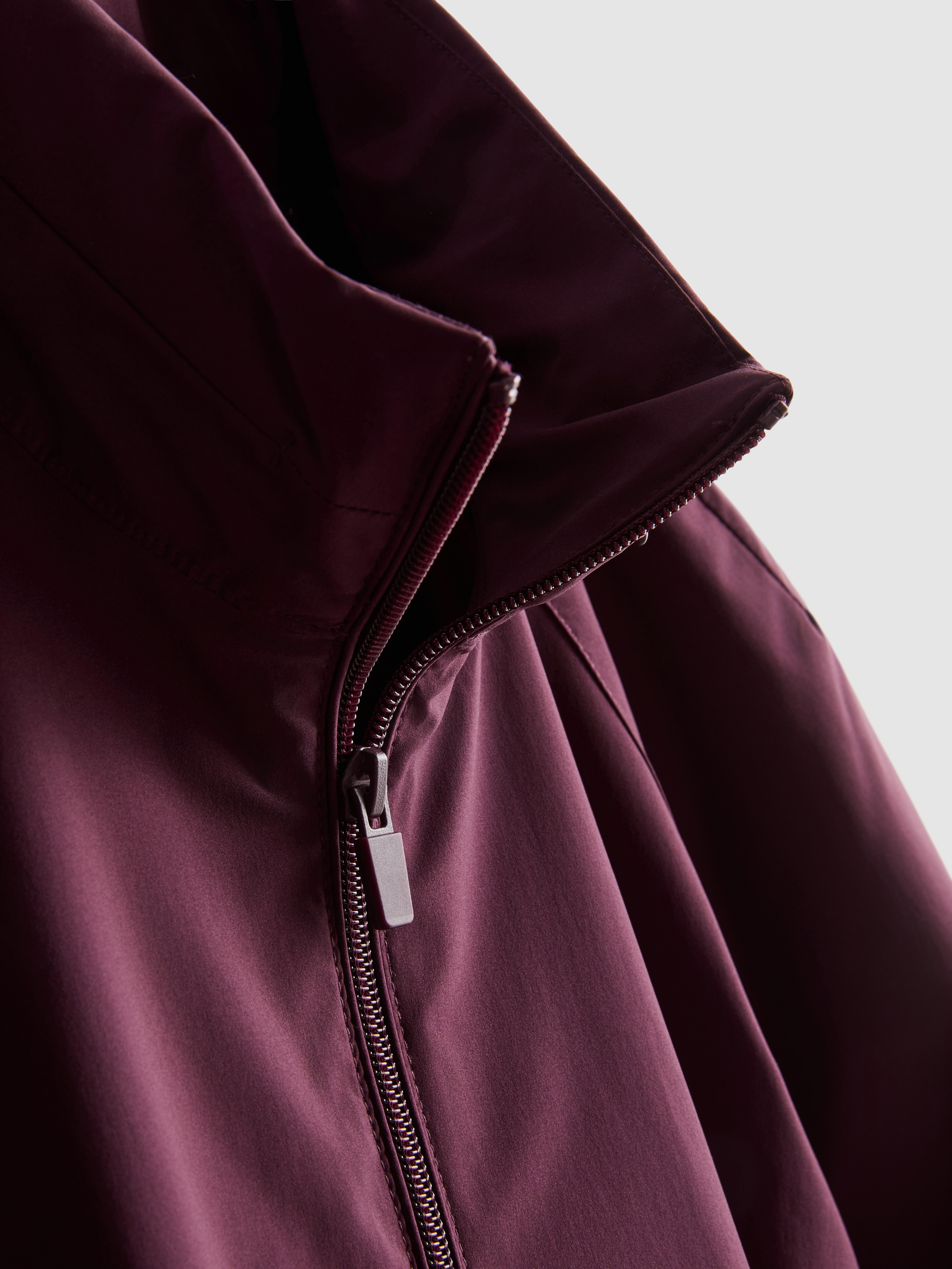 Veste de pluie zippée repliable
