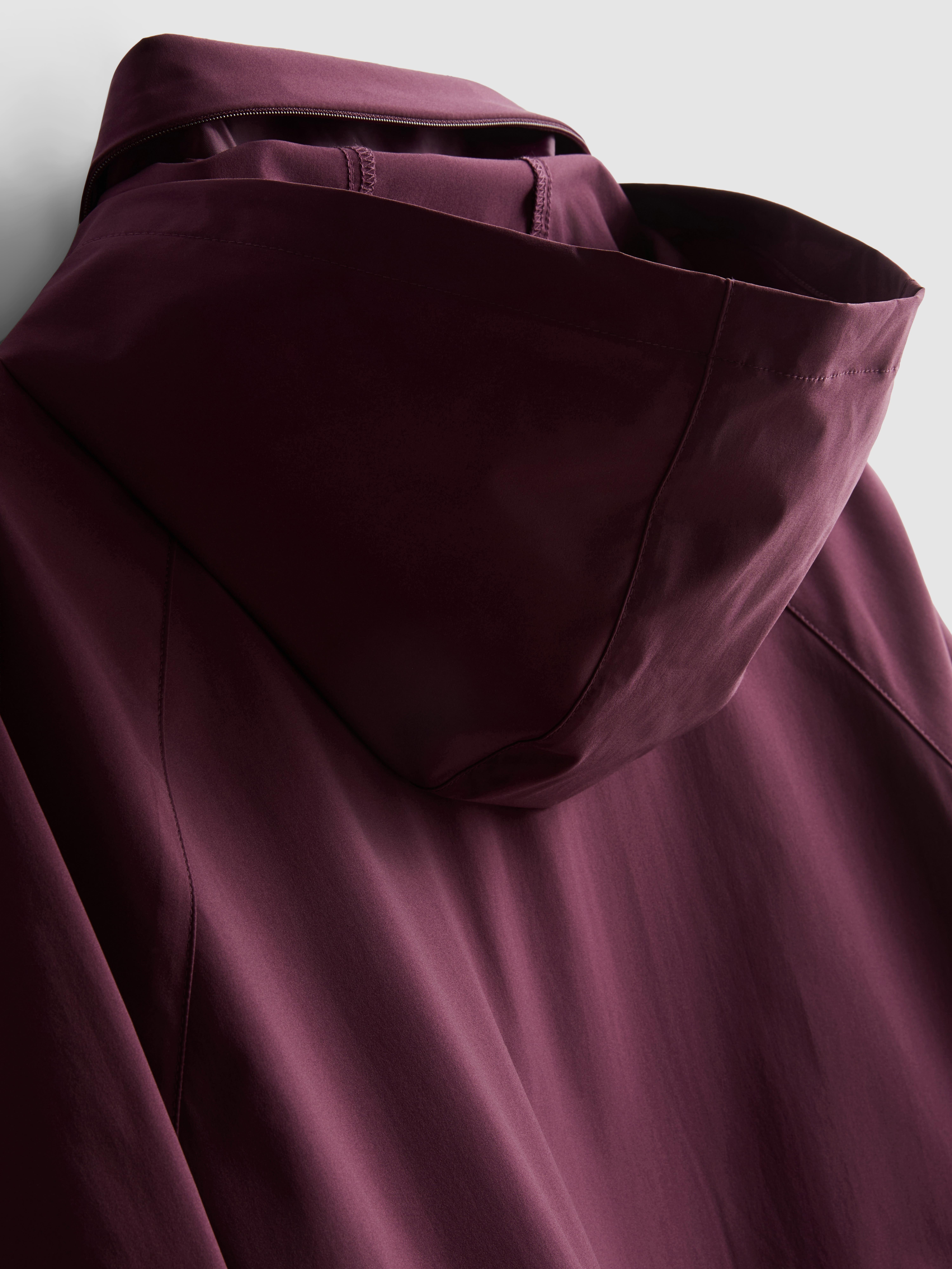 Veste de pluie zippée repliable