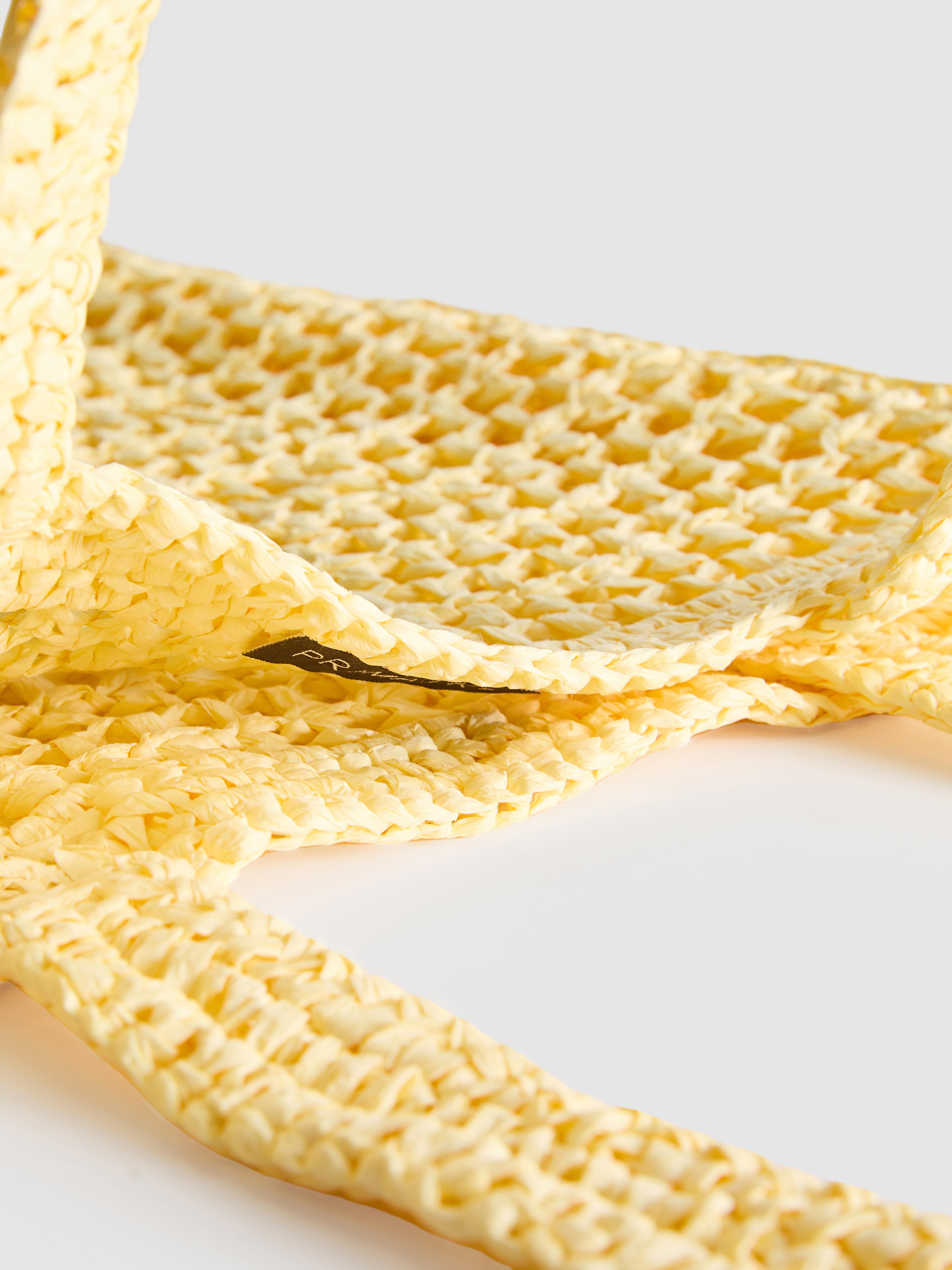 Square Straw Shopper Bag