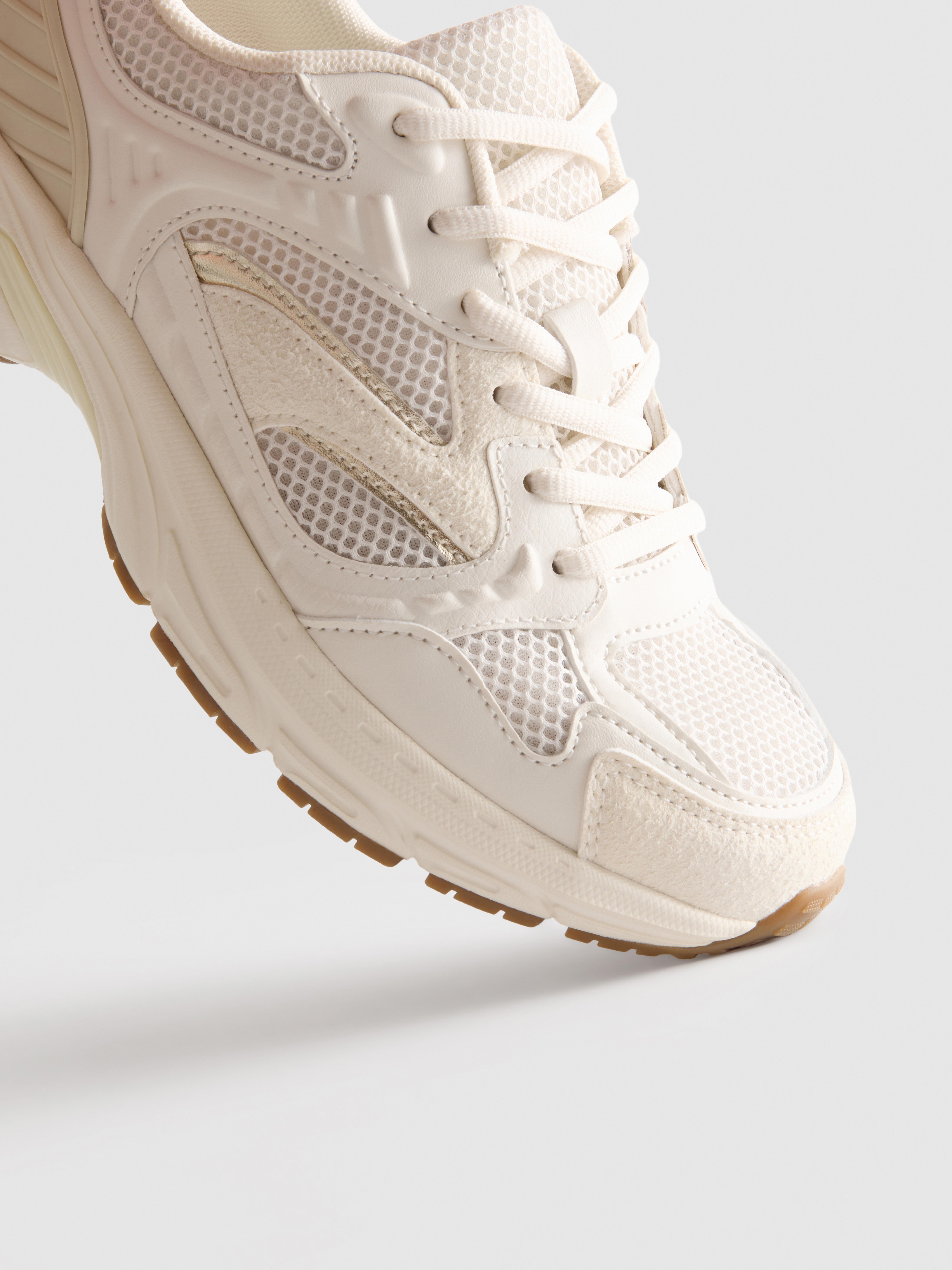 Chunky Mesh Panel Sneakers
