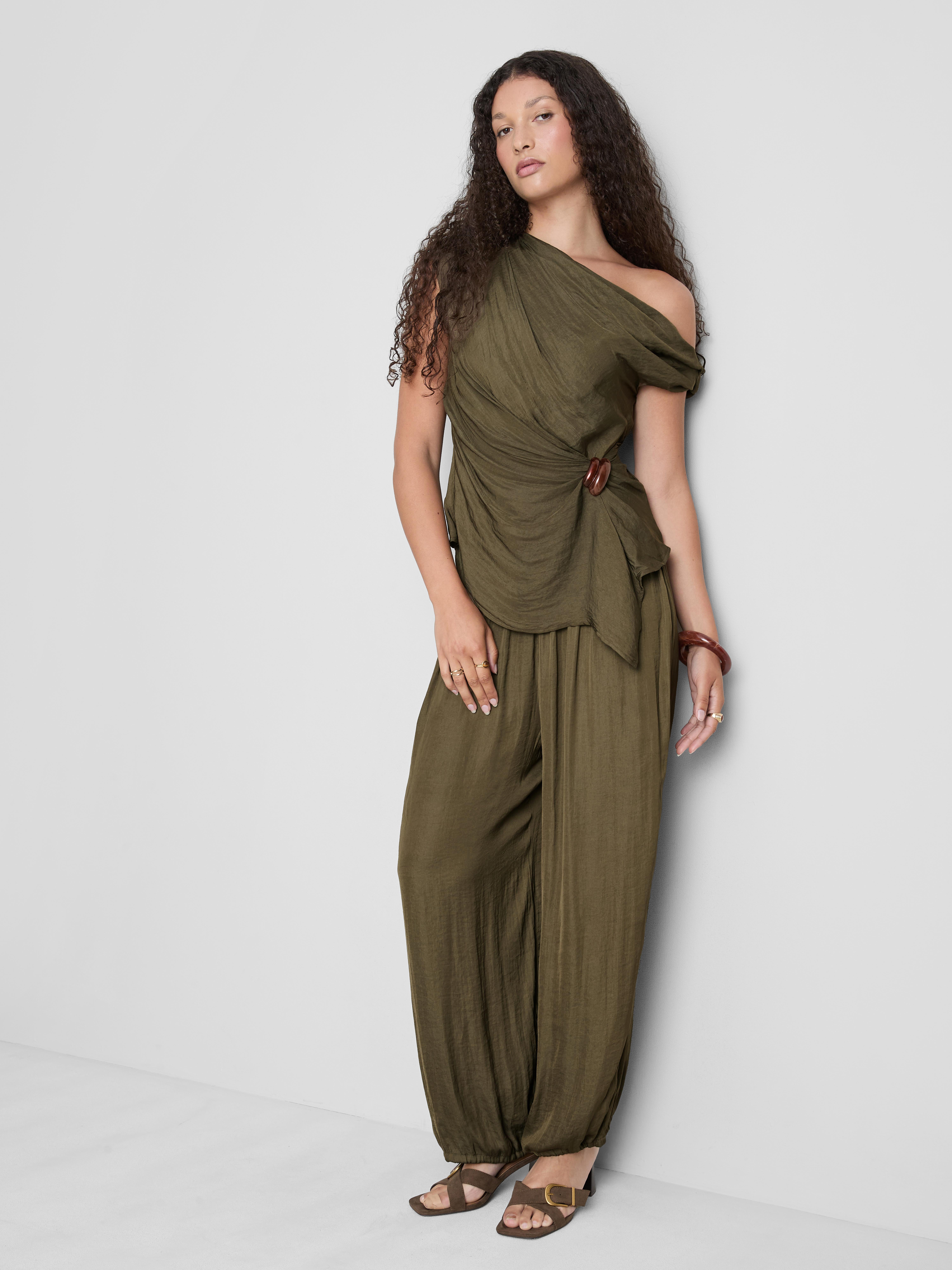 The Edit Hardware Drape Top