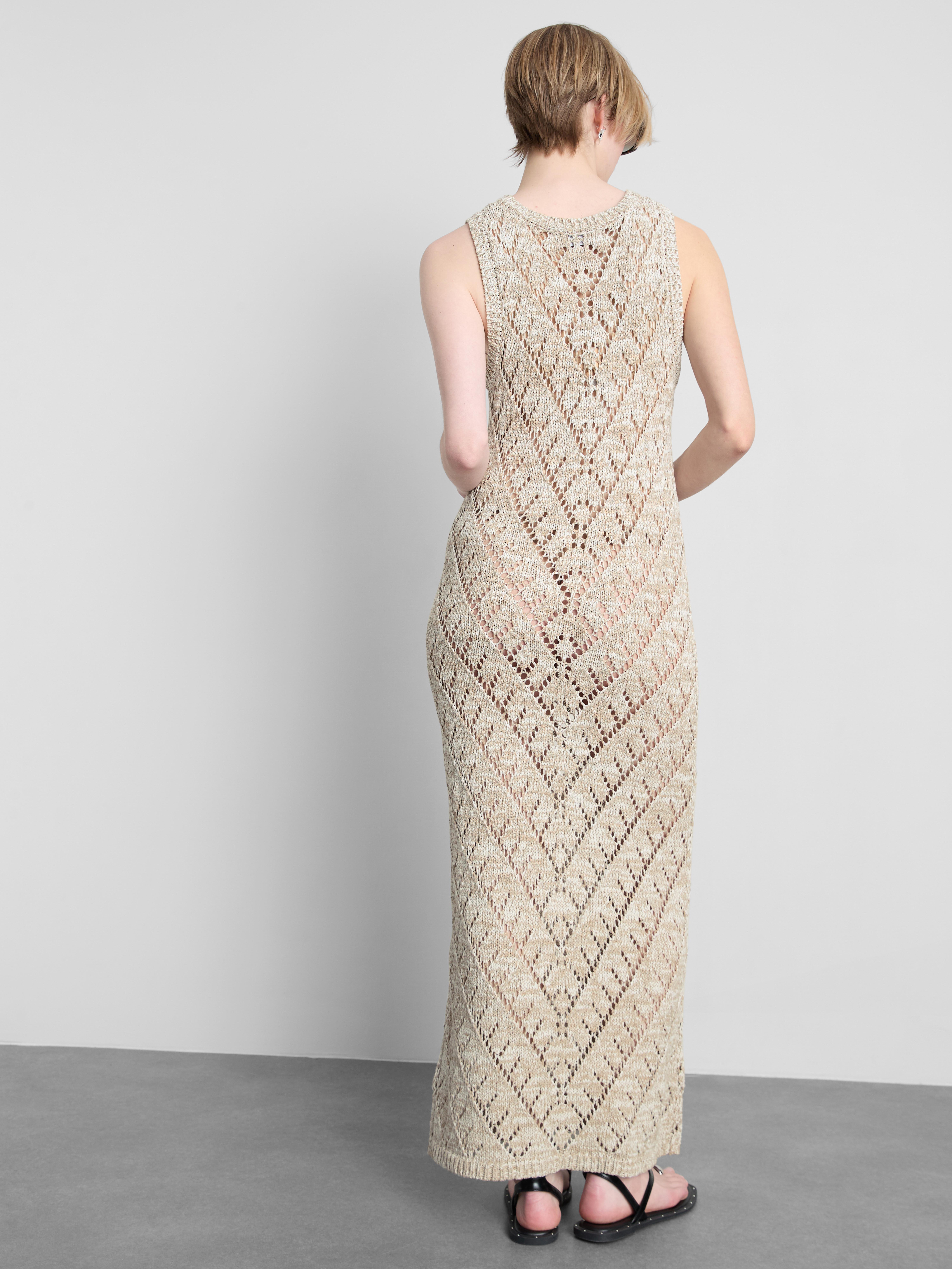 Geometric Crochet Maxi Dress