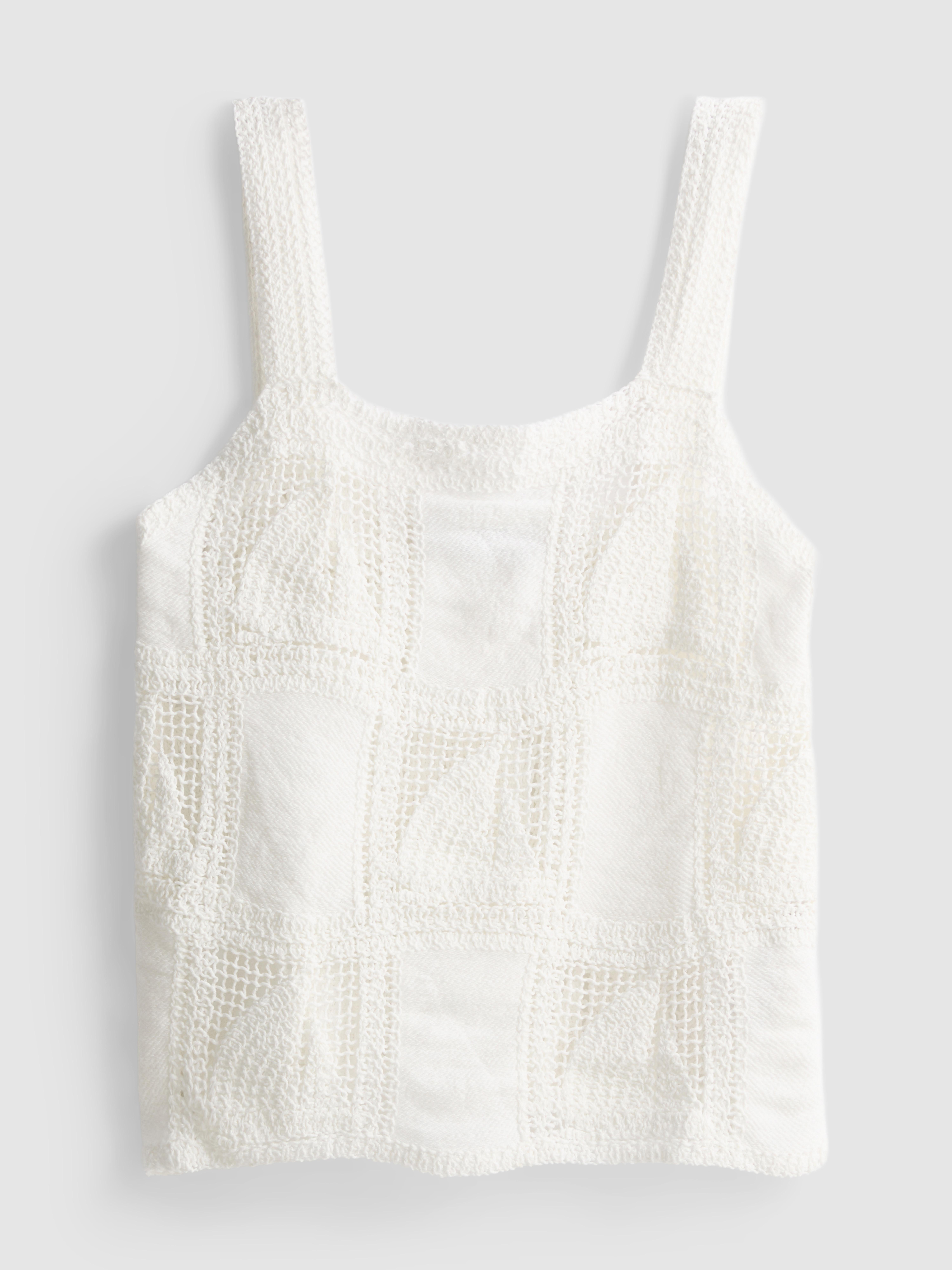 Cotton Rich Crochet Cami Top