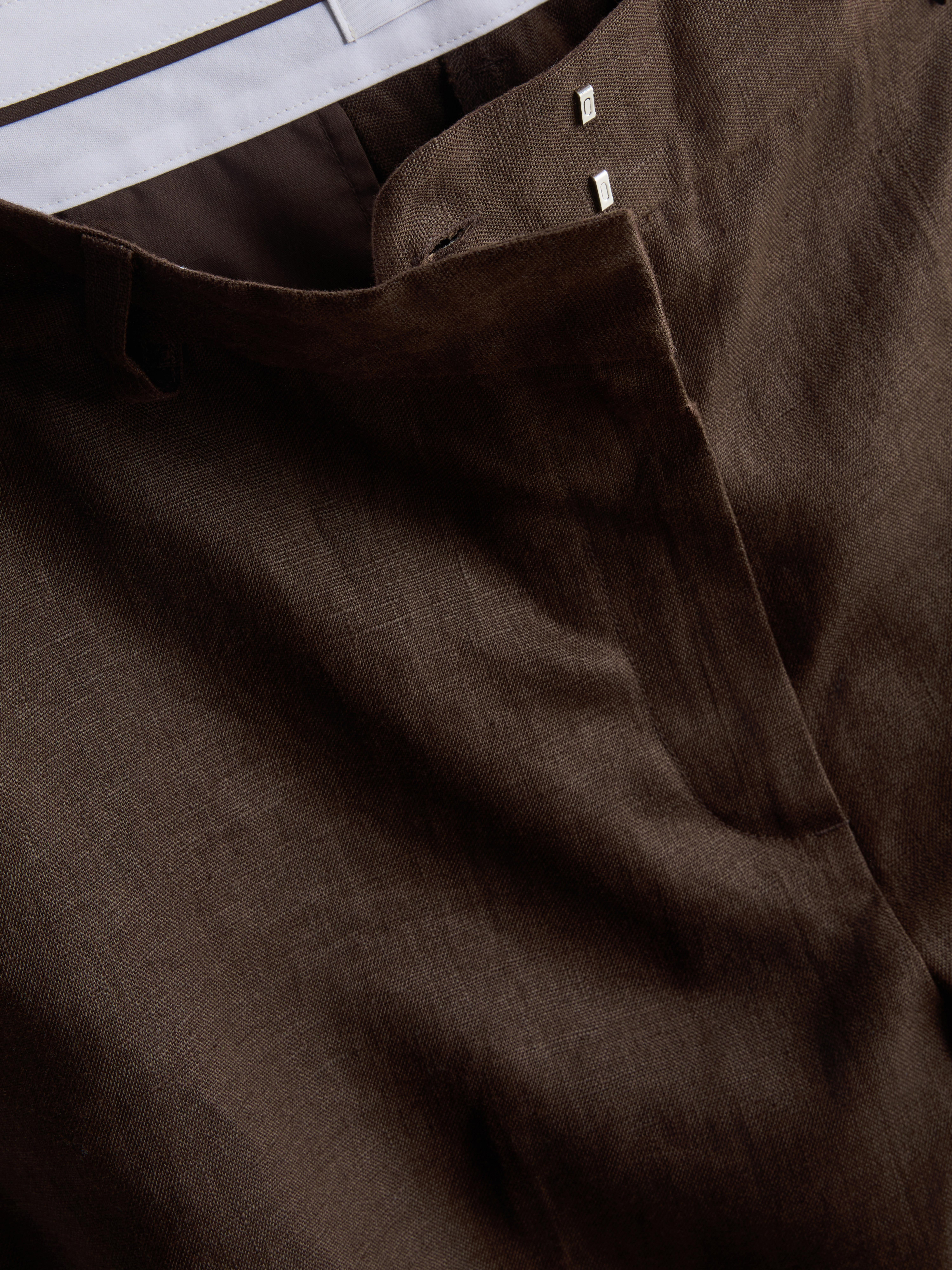 The Edit Linen Pleated Bermuda Shorts