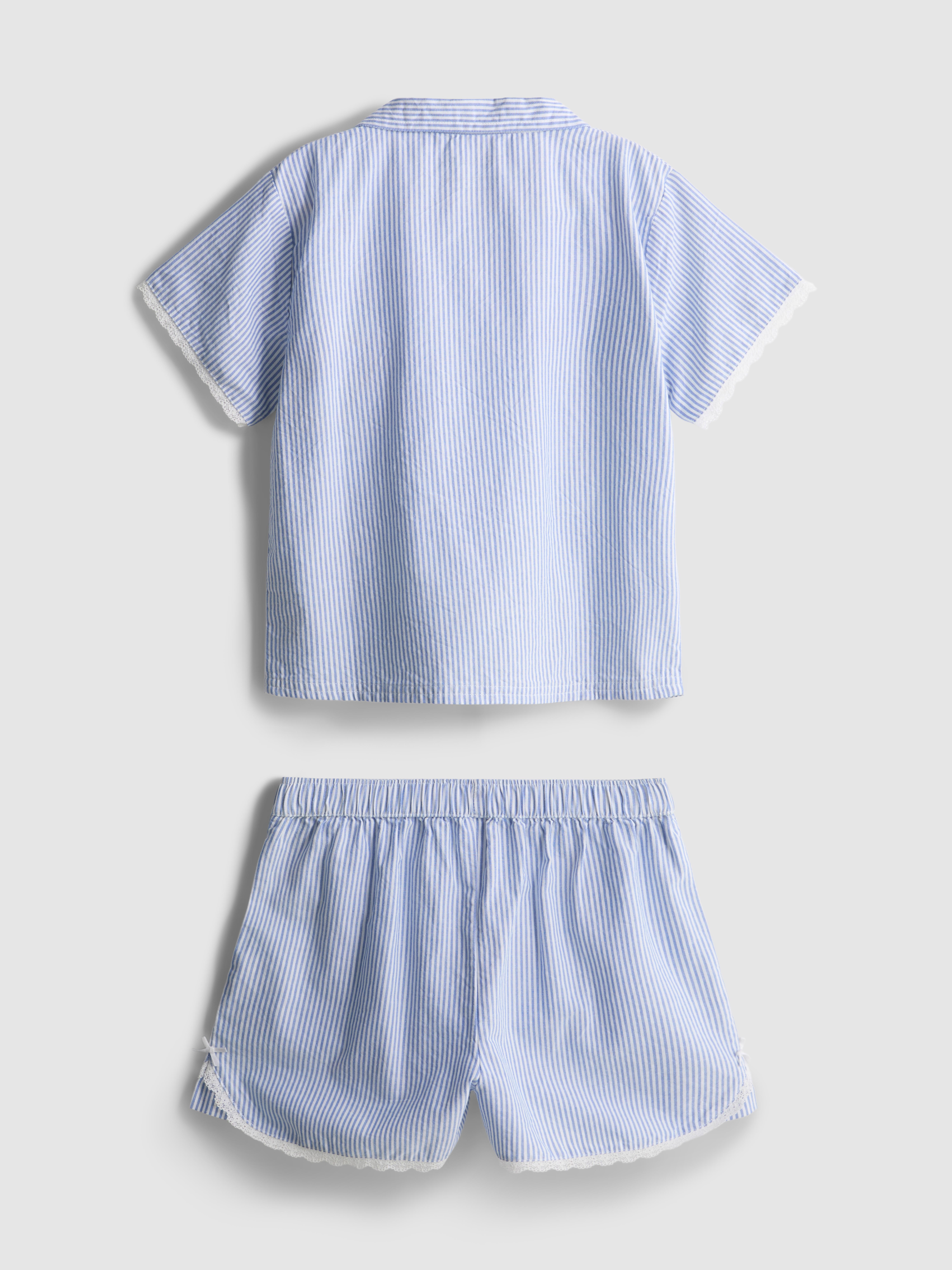 7–15 ans | Pyjama chemise et short à rayures
