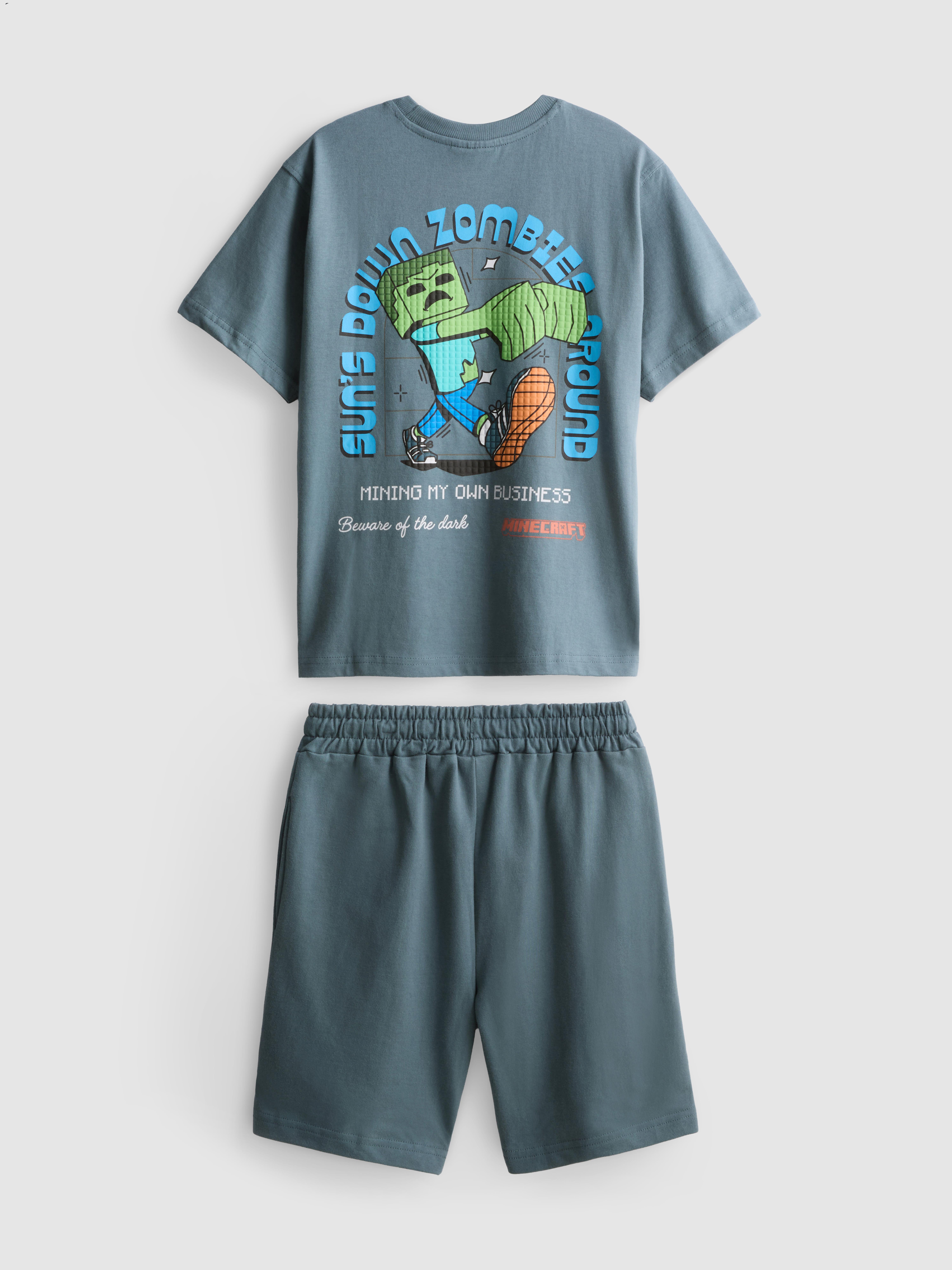 5-15yrs | Minecraft T-Shirt and Shorts Set