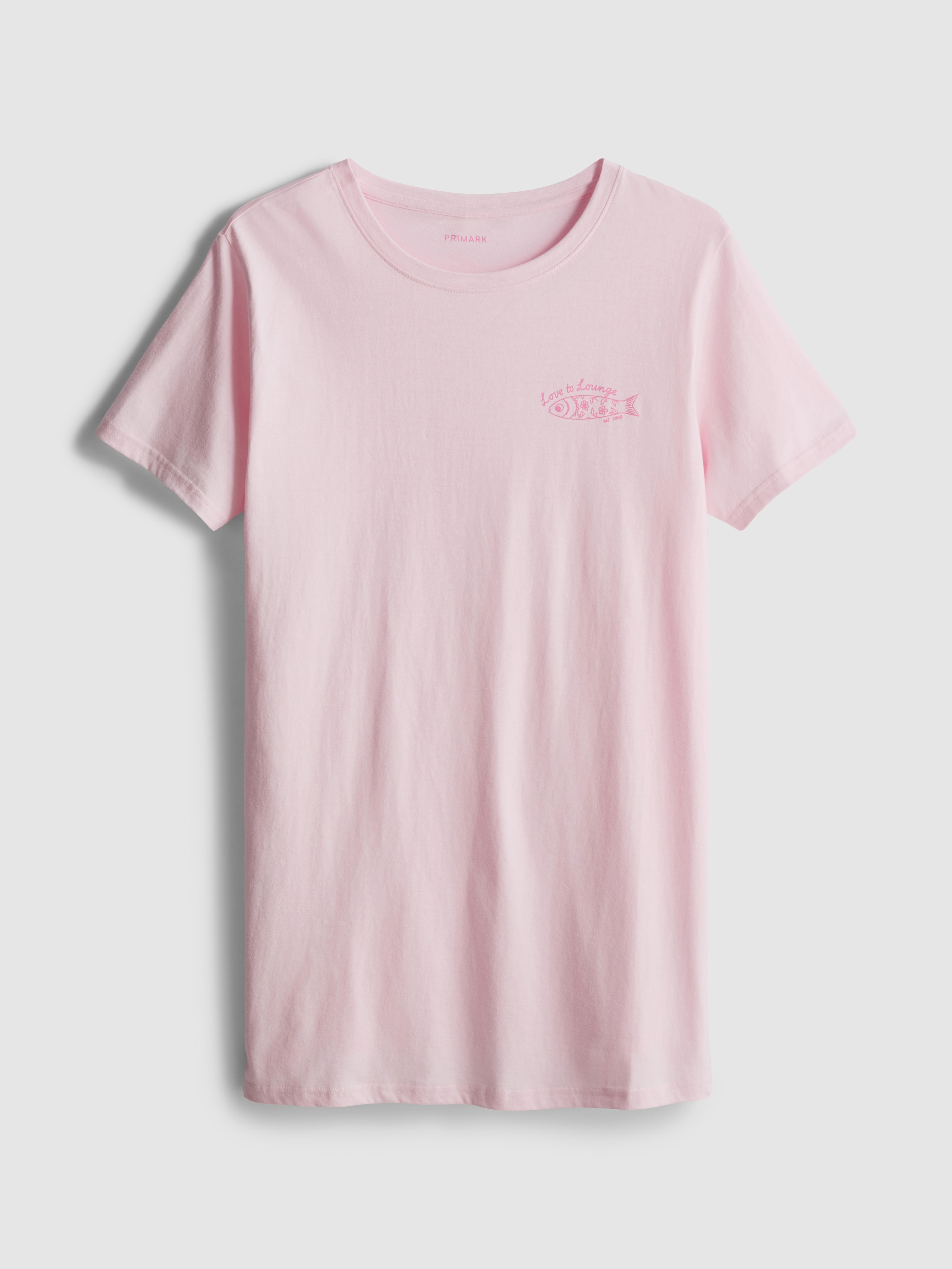 Lässiges Baumwoll-Schlafshirt