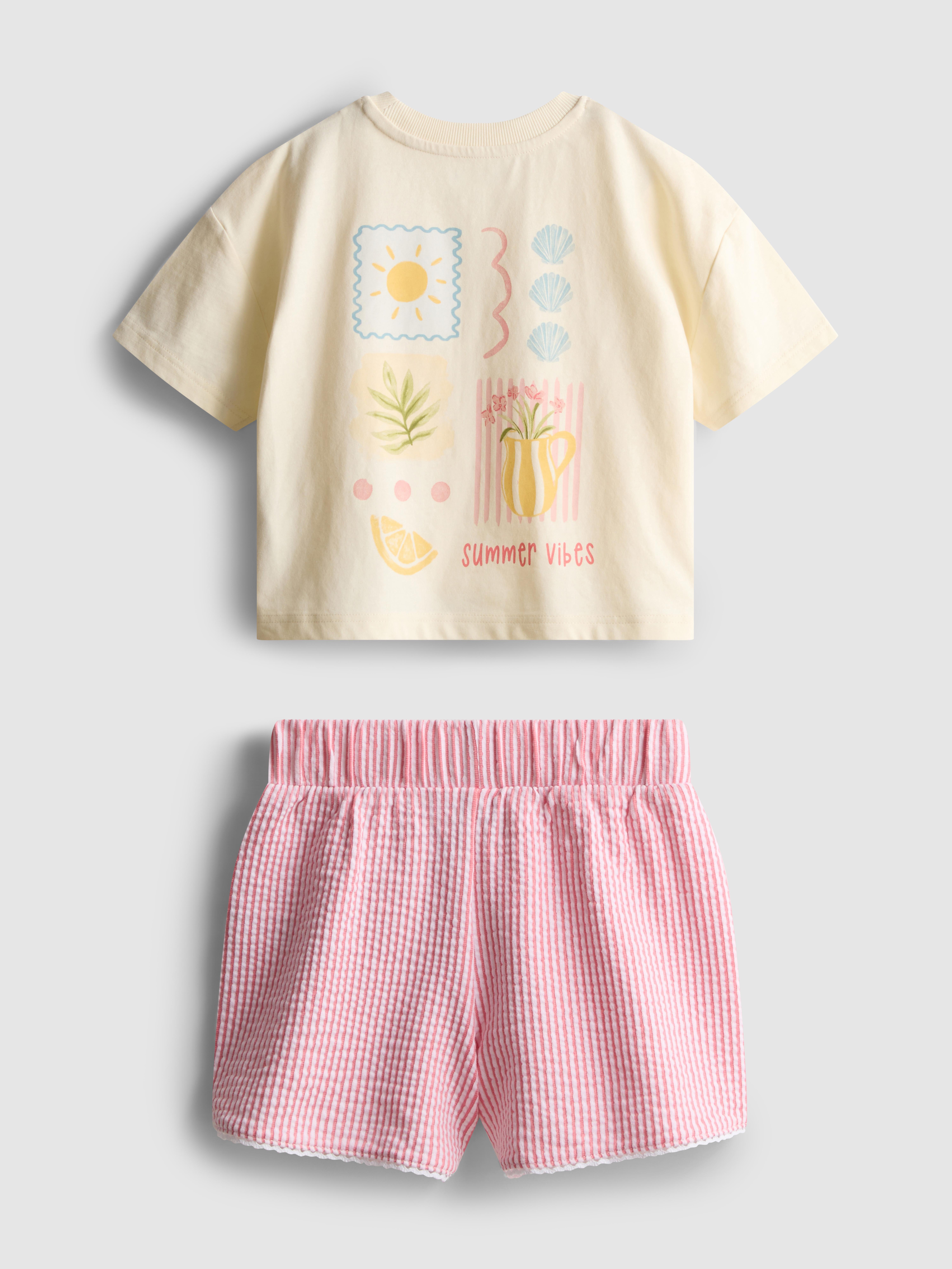 1,5–9 Jahre | Gerade geschnittenes T-Shirt und Shorts im Set