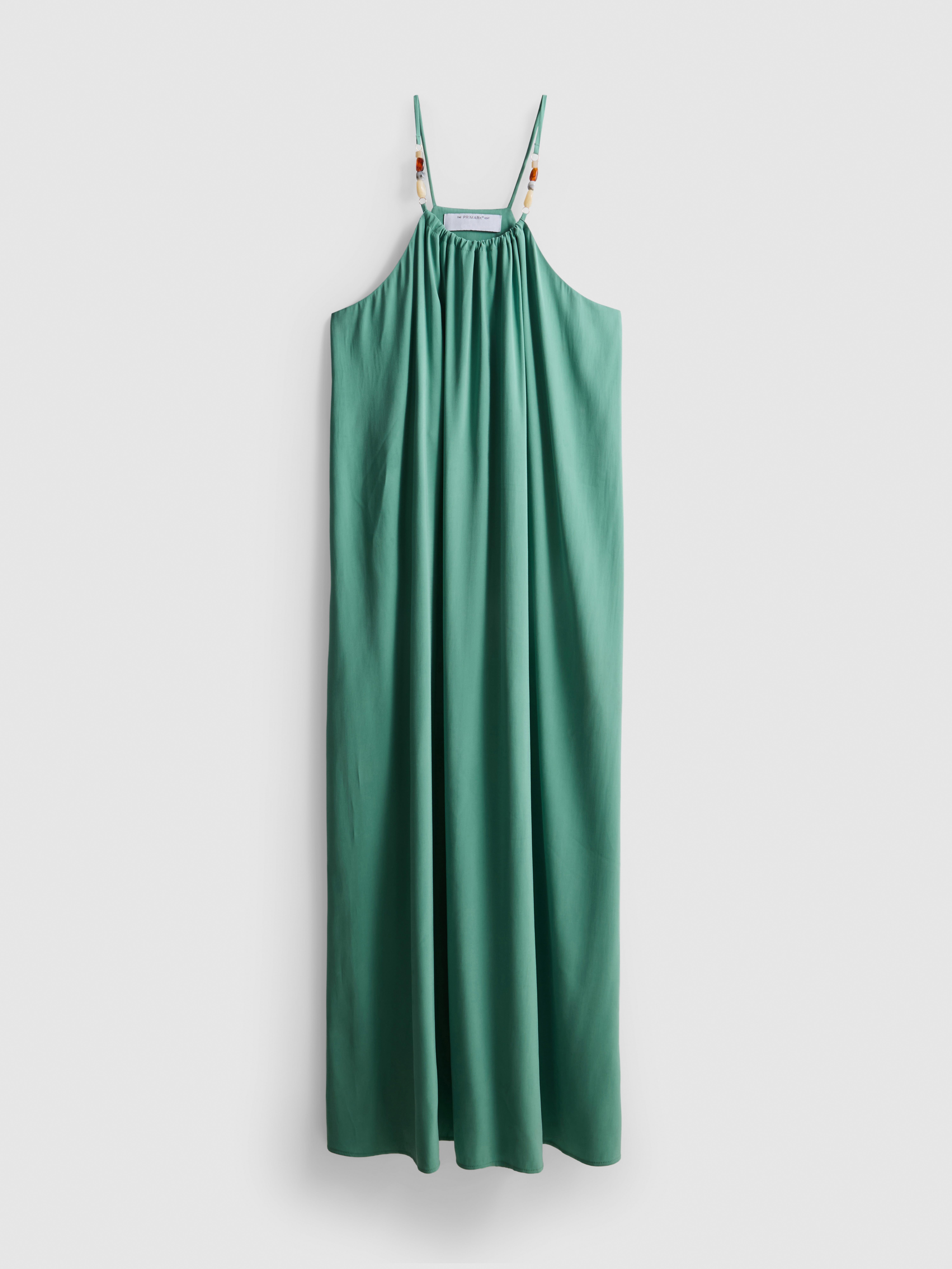 The Edit Strappy Beaded Column Midi Dress