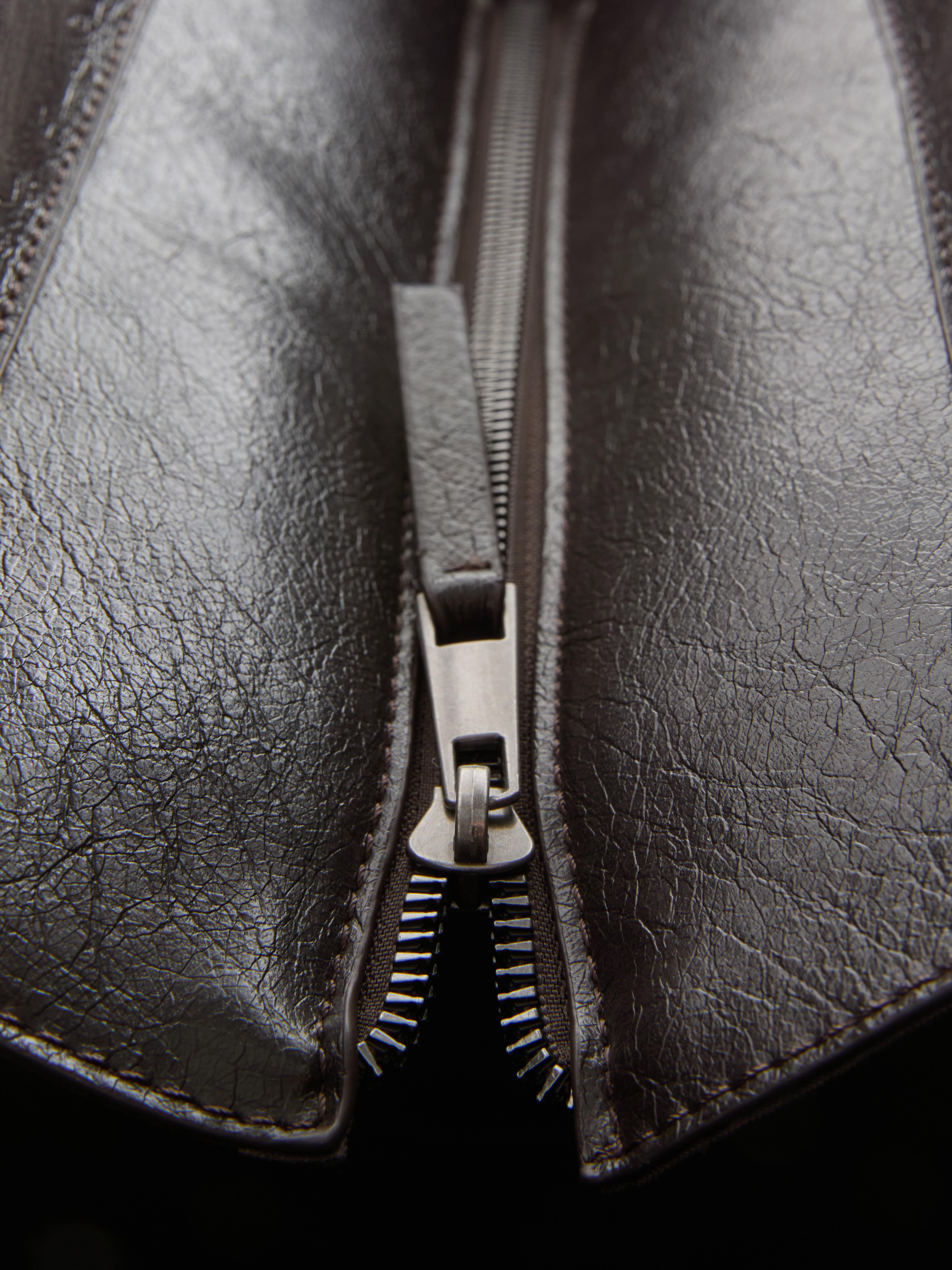 Crackle Faux Leather Tote Bag