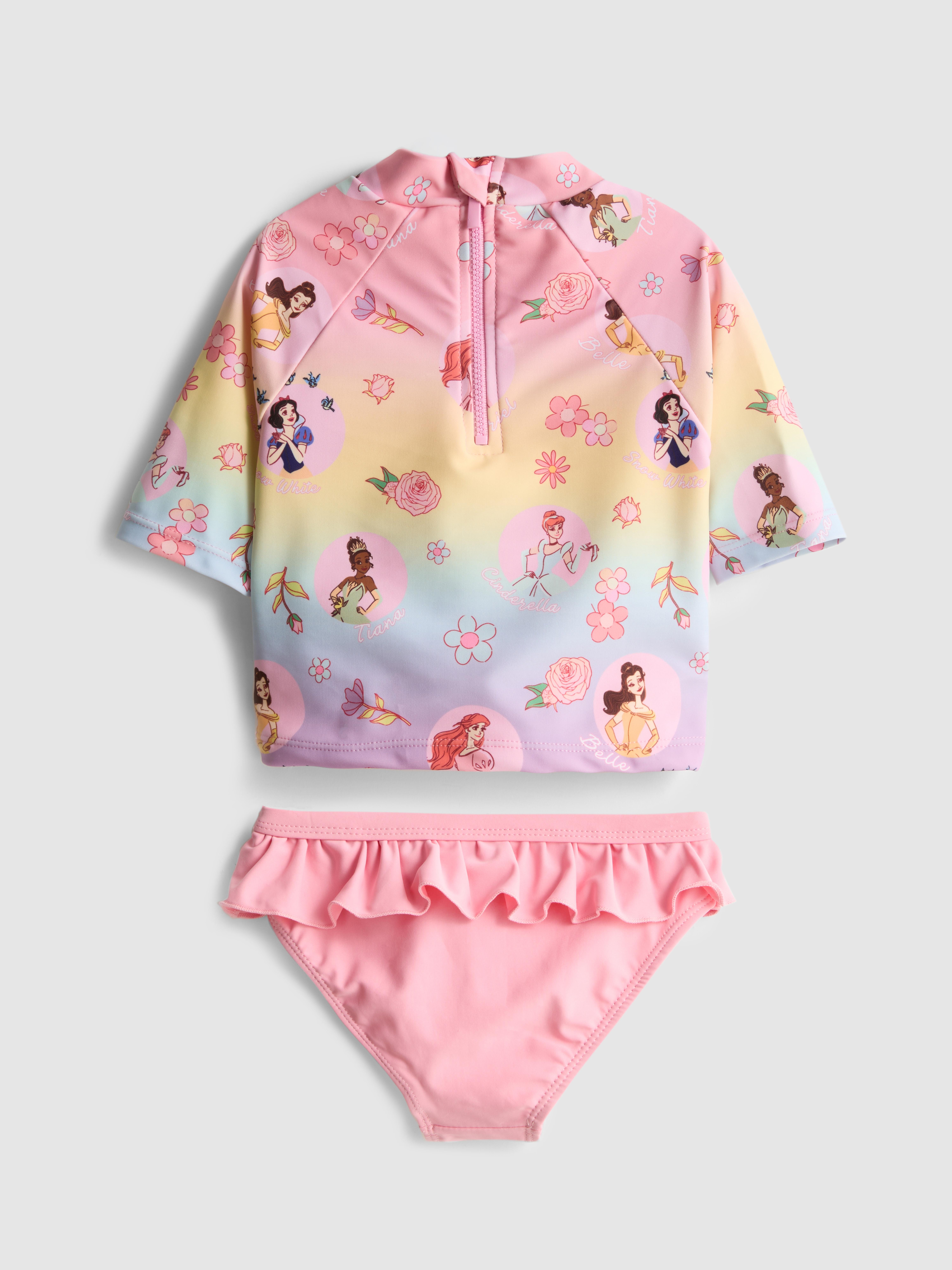 1-7yrs | Disney Princesses Swim Top and Briefs Set