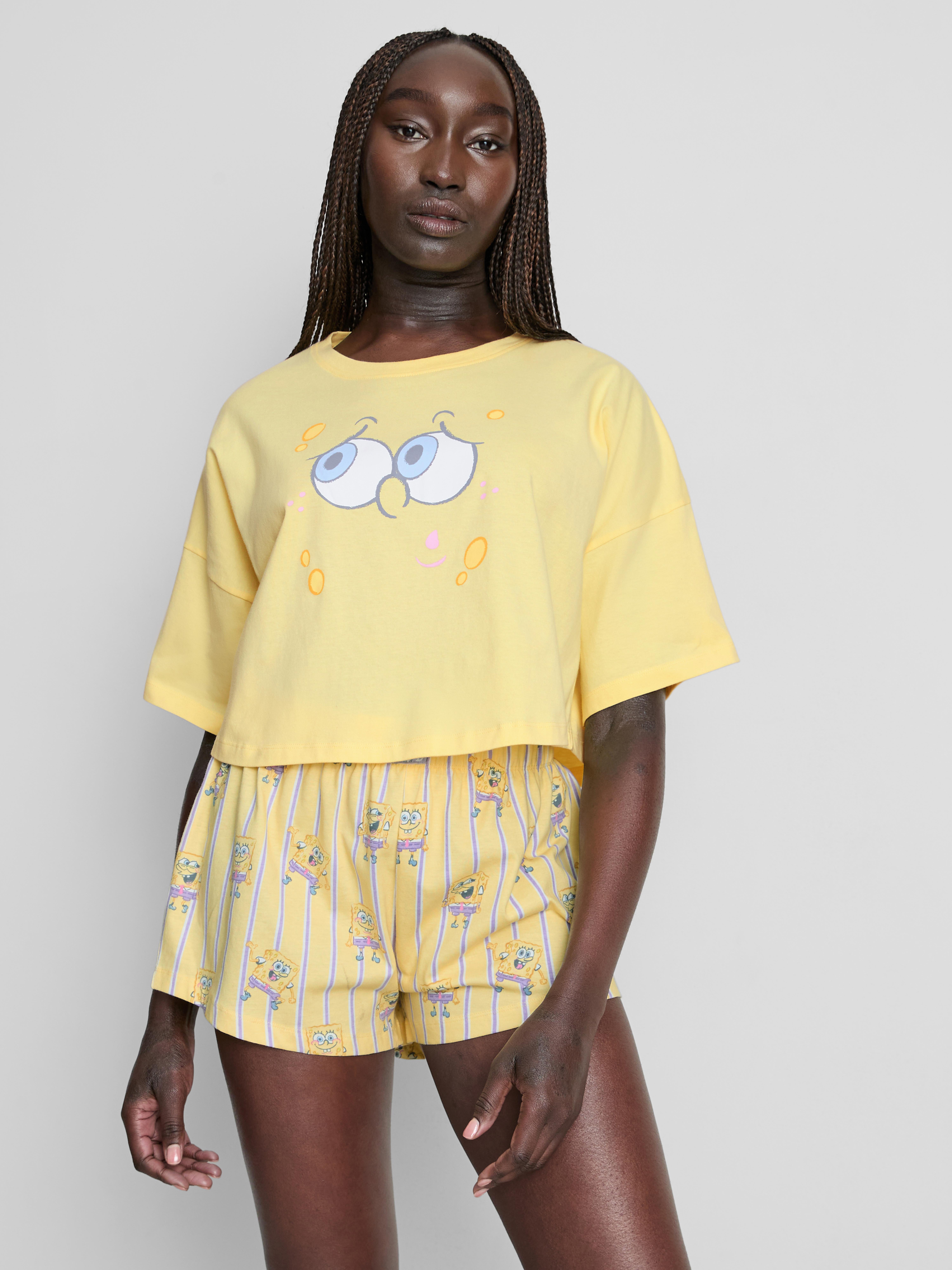 Pijama curto gráfico SpongeBob SquarePants