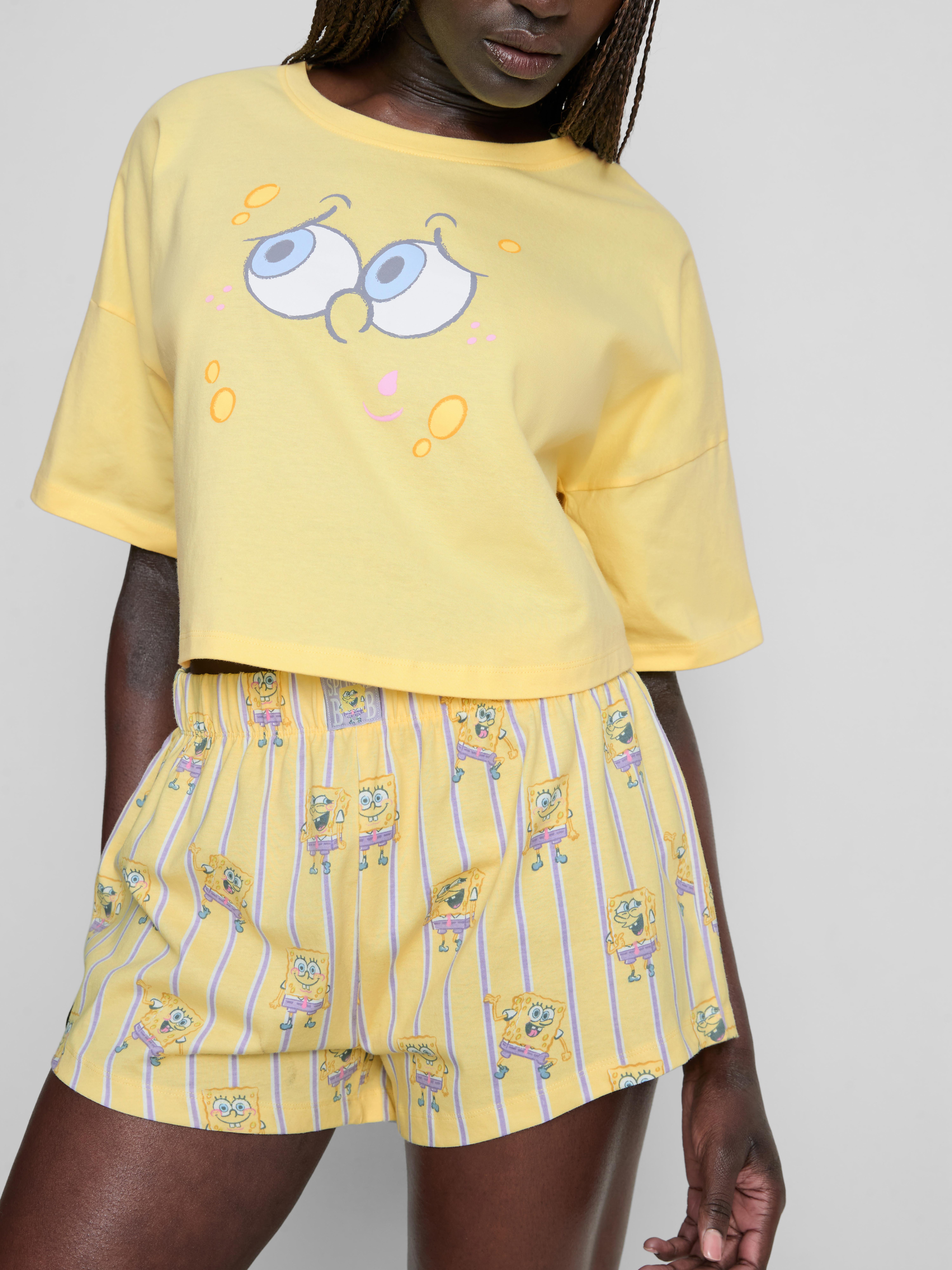 Pijama curto gráfico SpongeBob SquarePants
