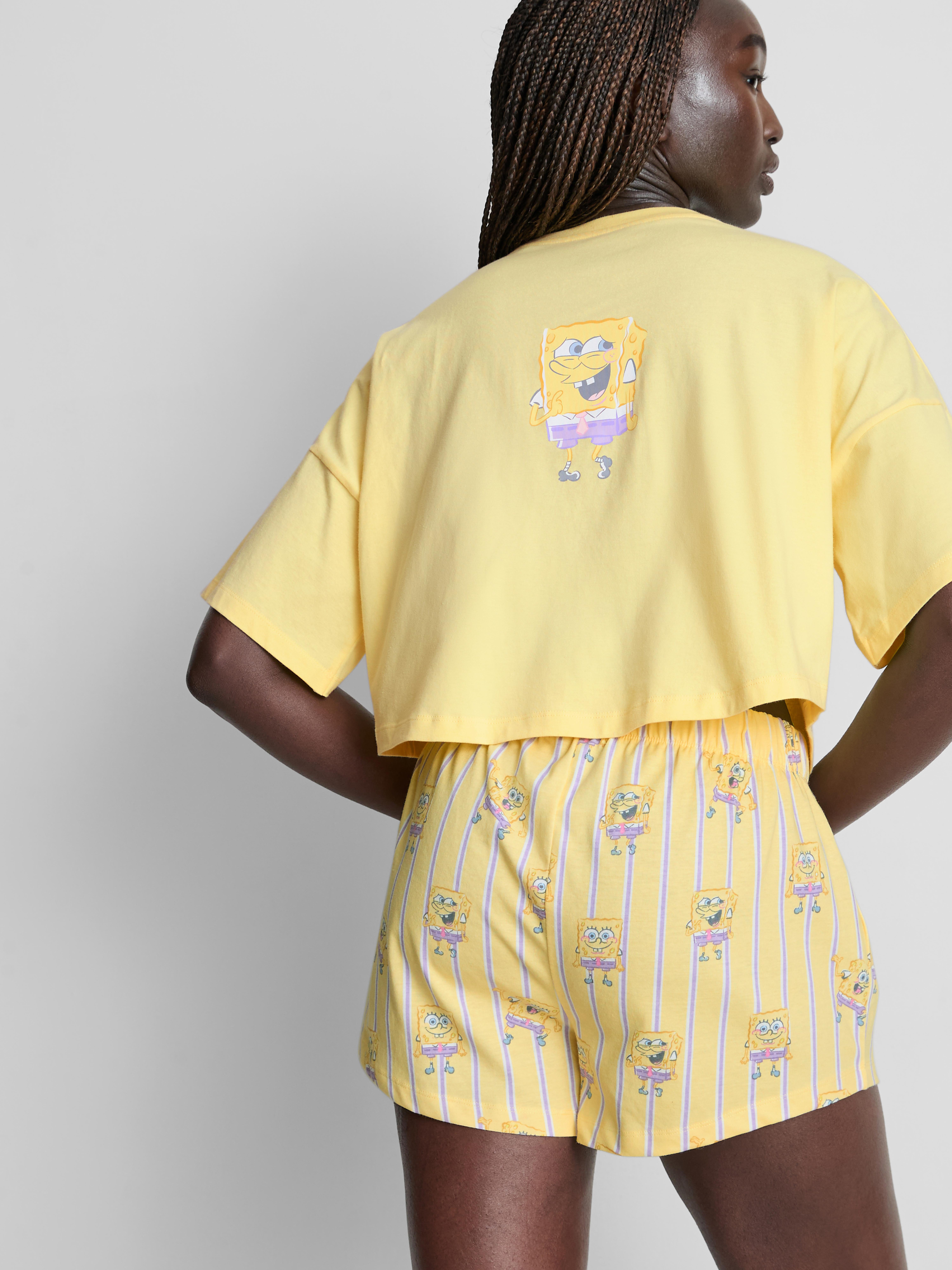 Pijama curto gráfico SpongeBob SquarePants