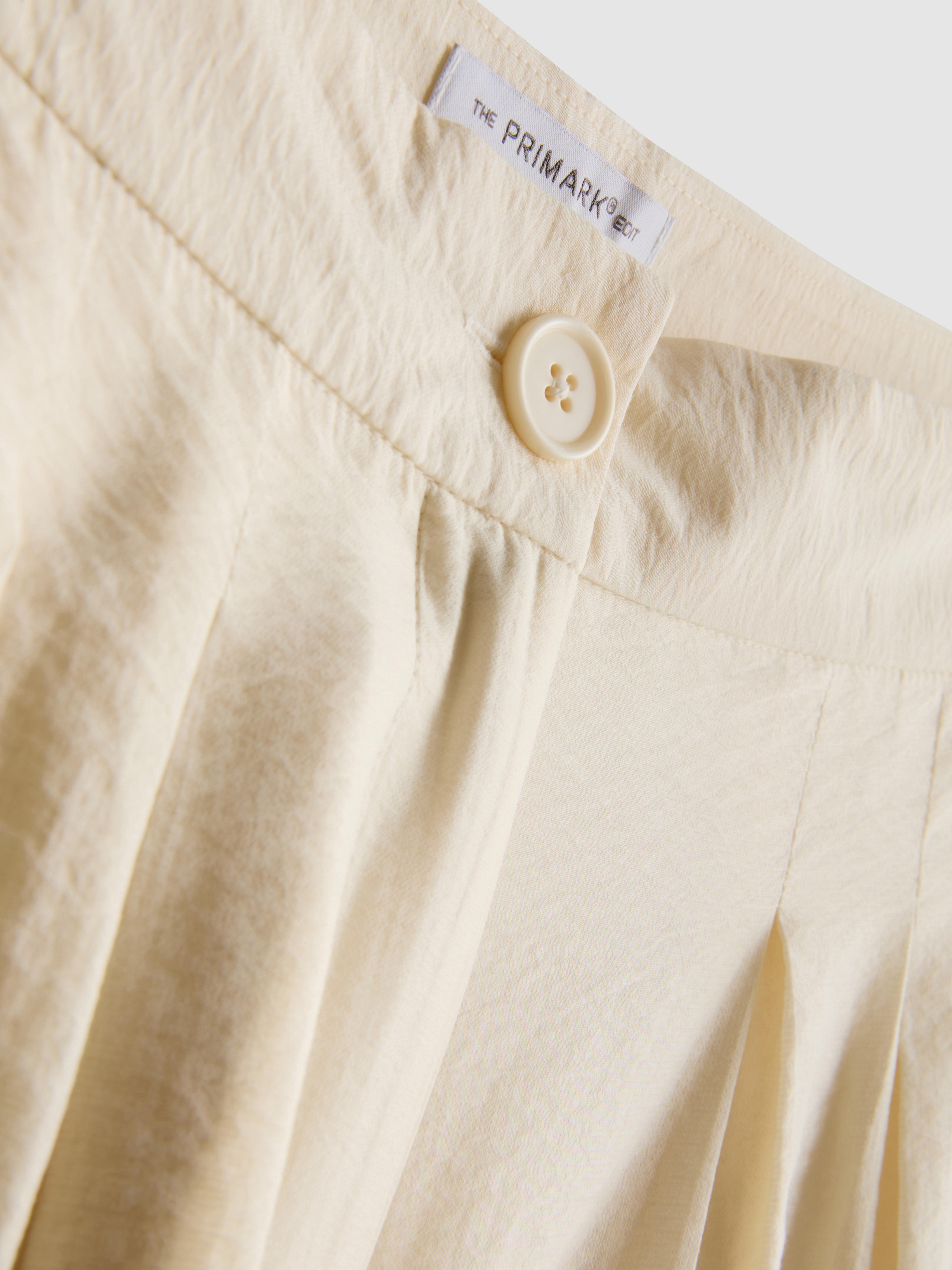 „The Edit“ Hose mit weitem Bein und Bundfalten
