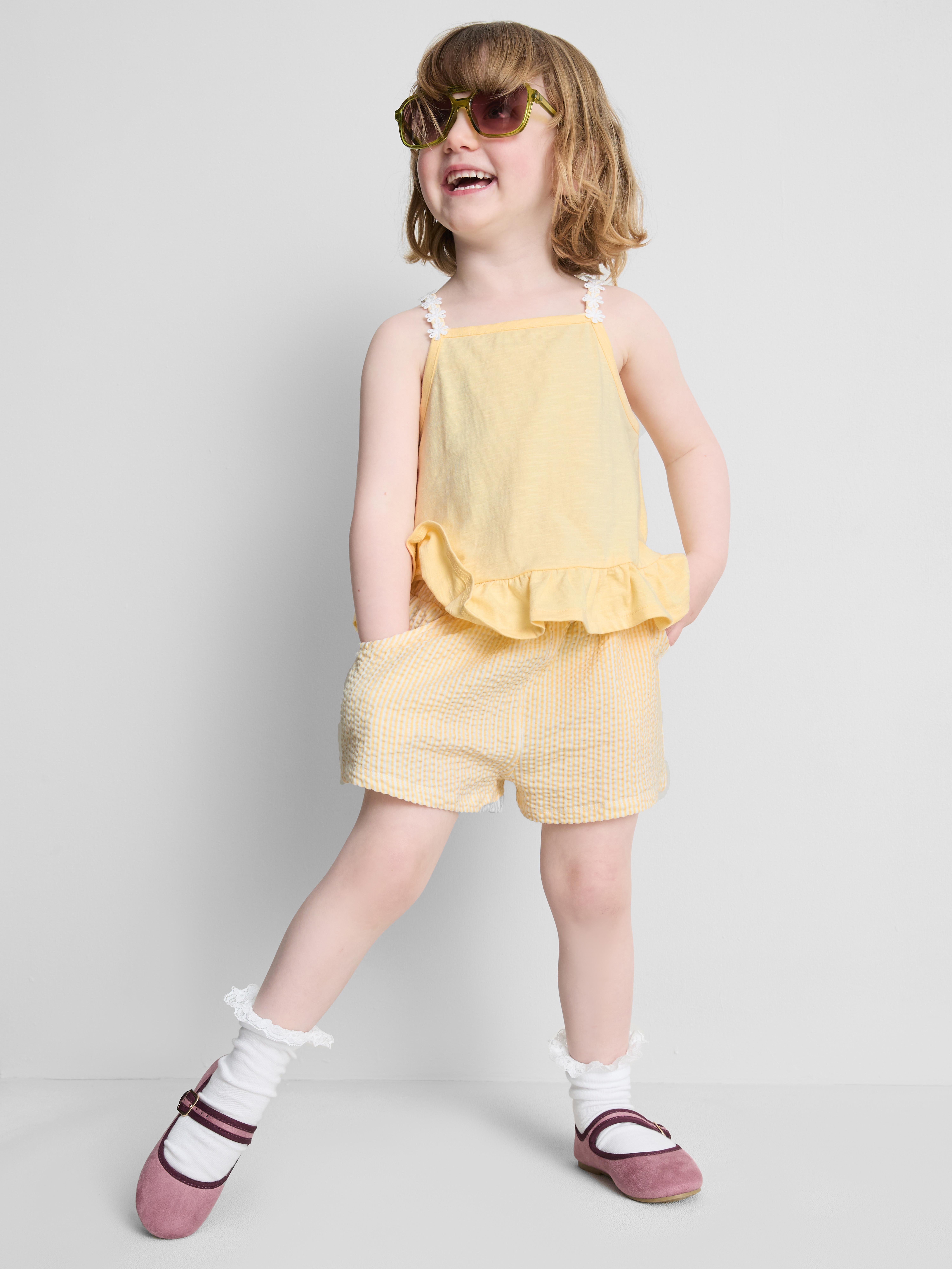 1-9yrs | Peplum Top and Shorts Set