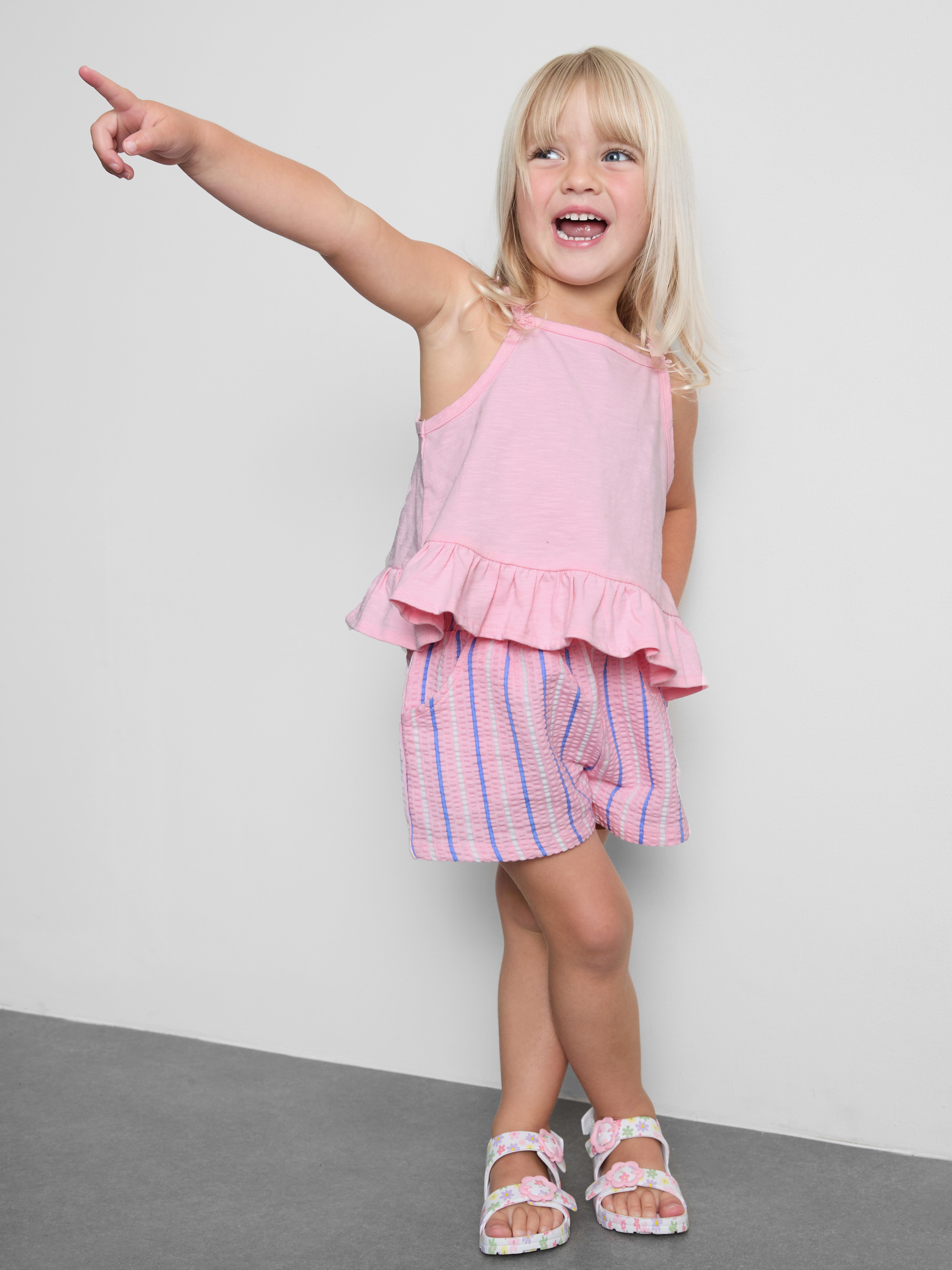 1-9yrs | Peplum Top and Shorts Set