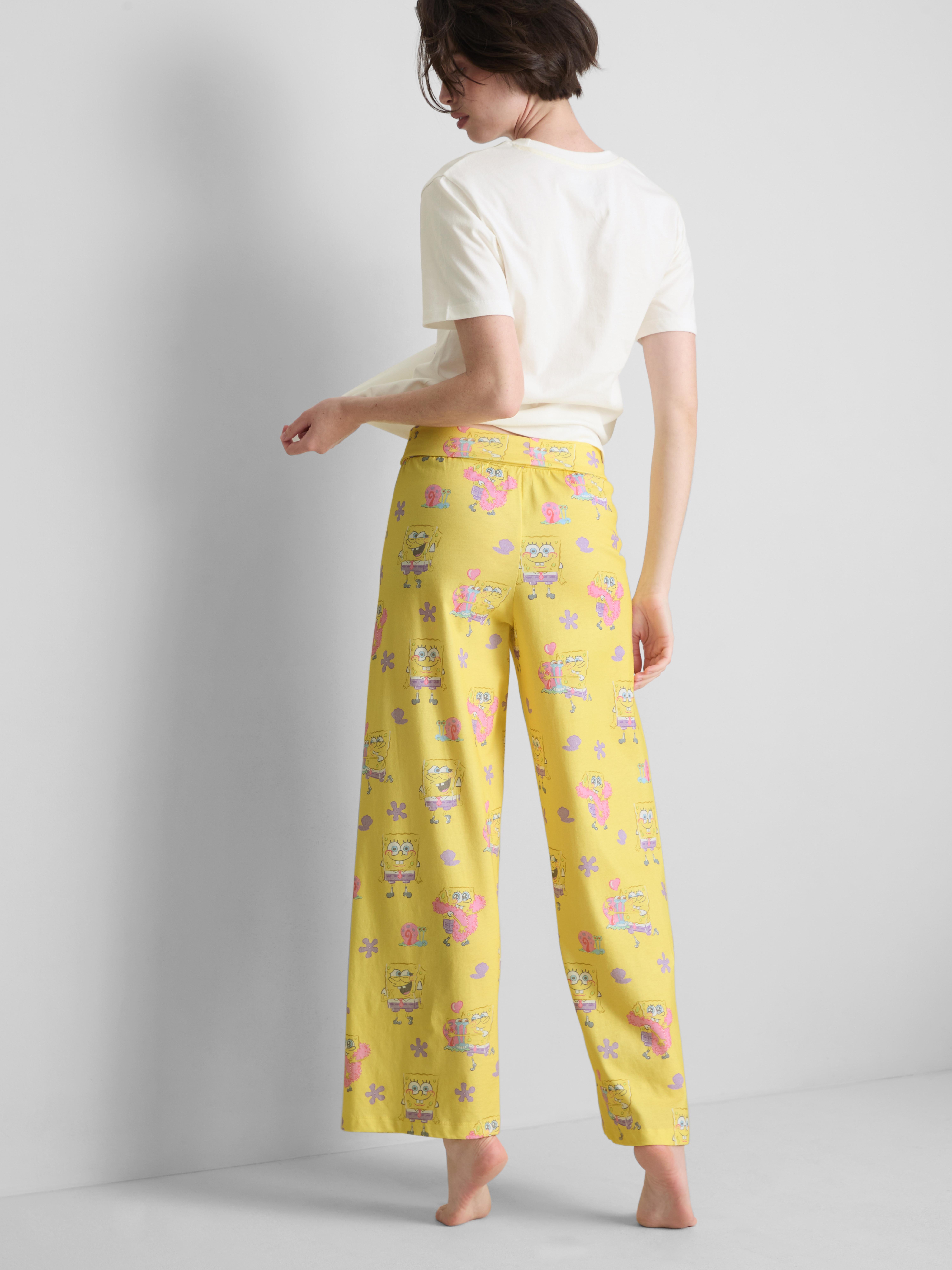 Katoenrijke pyjamabroek met print SpongeBob SquarePants