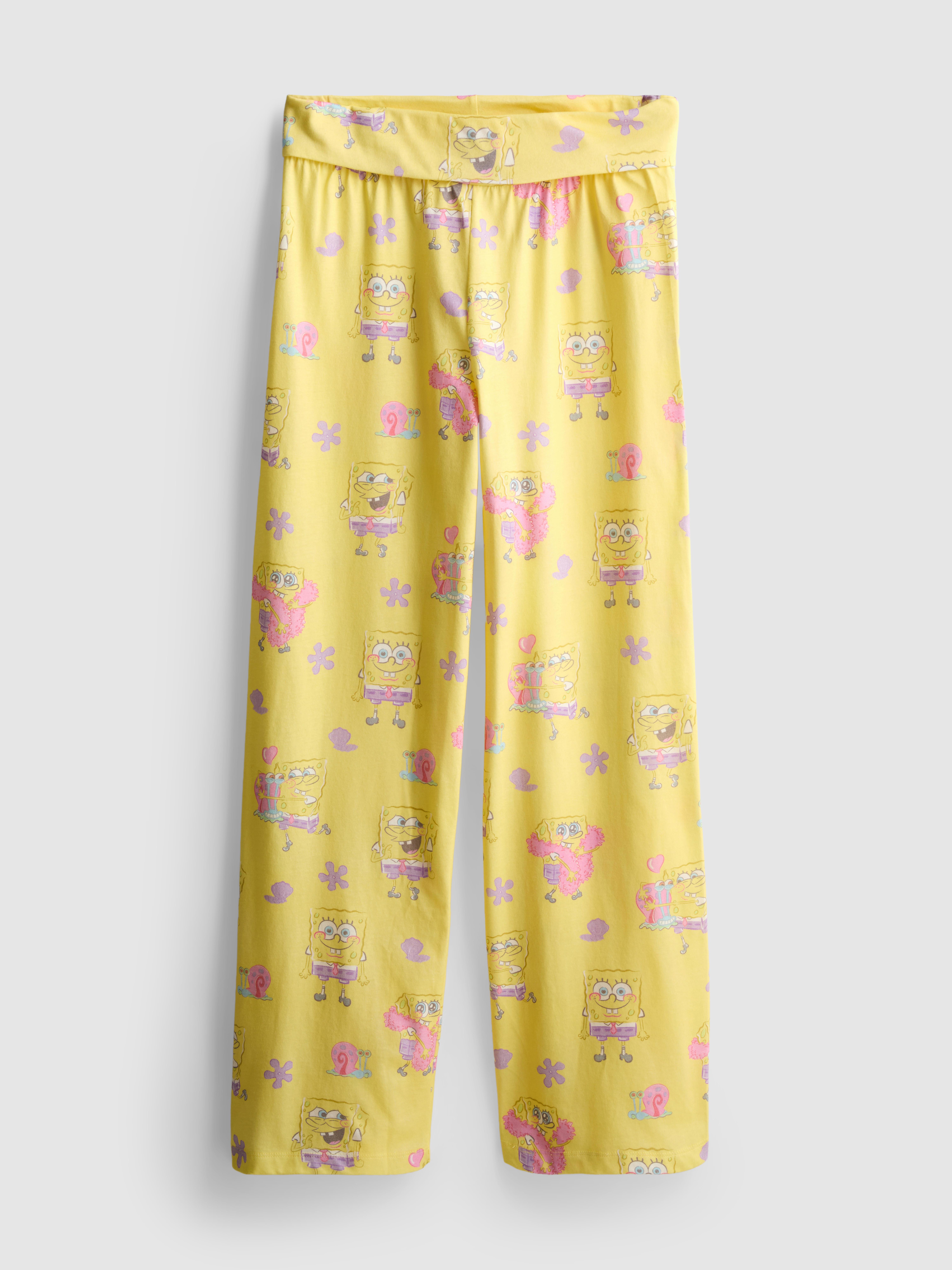 Katoenrijke pyjamabroek met print SpongeBob SquarePants