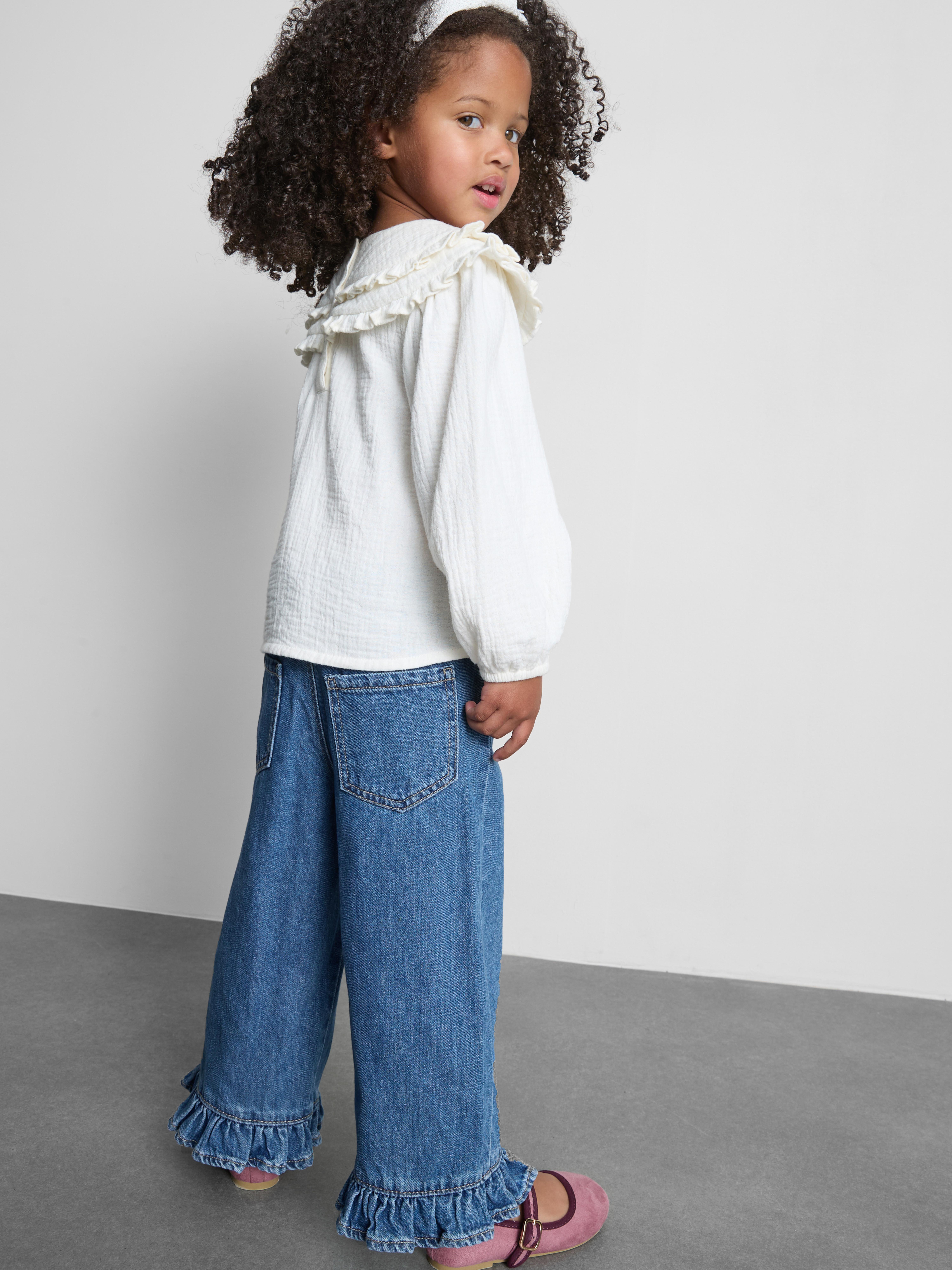 1-9yrs | Ruffle Hem Jeans