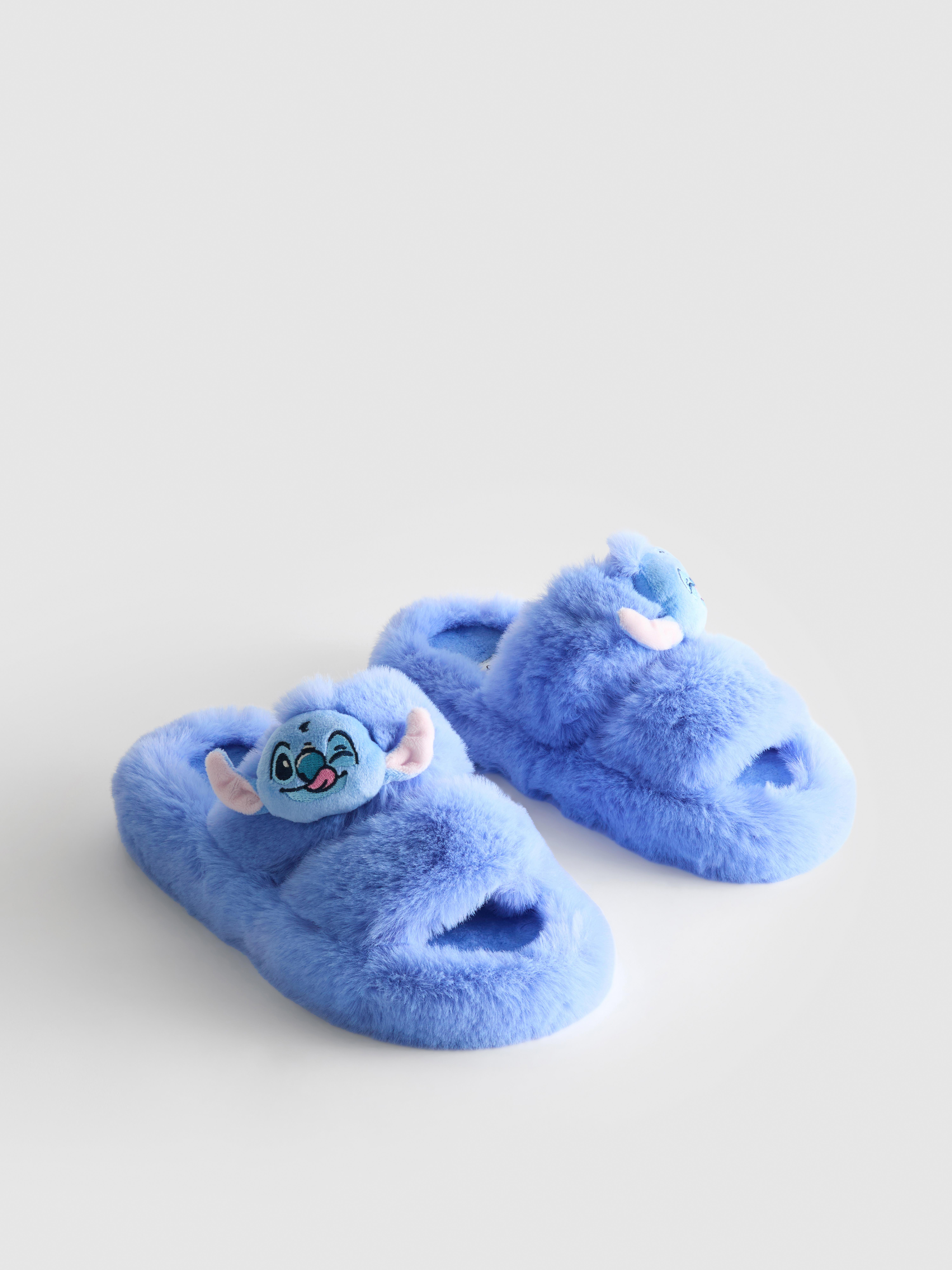 Flauschige „Disney Stitch“ Hausschuhe mit zwei Riemen