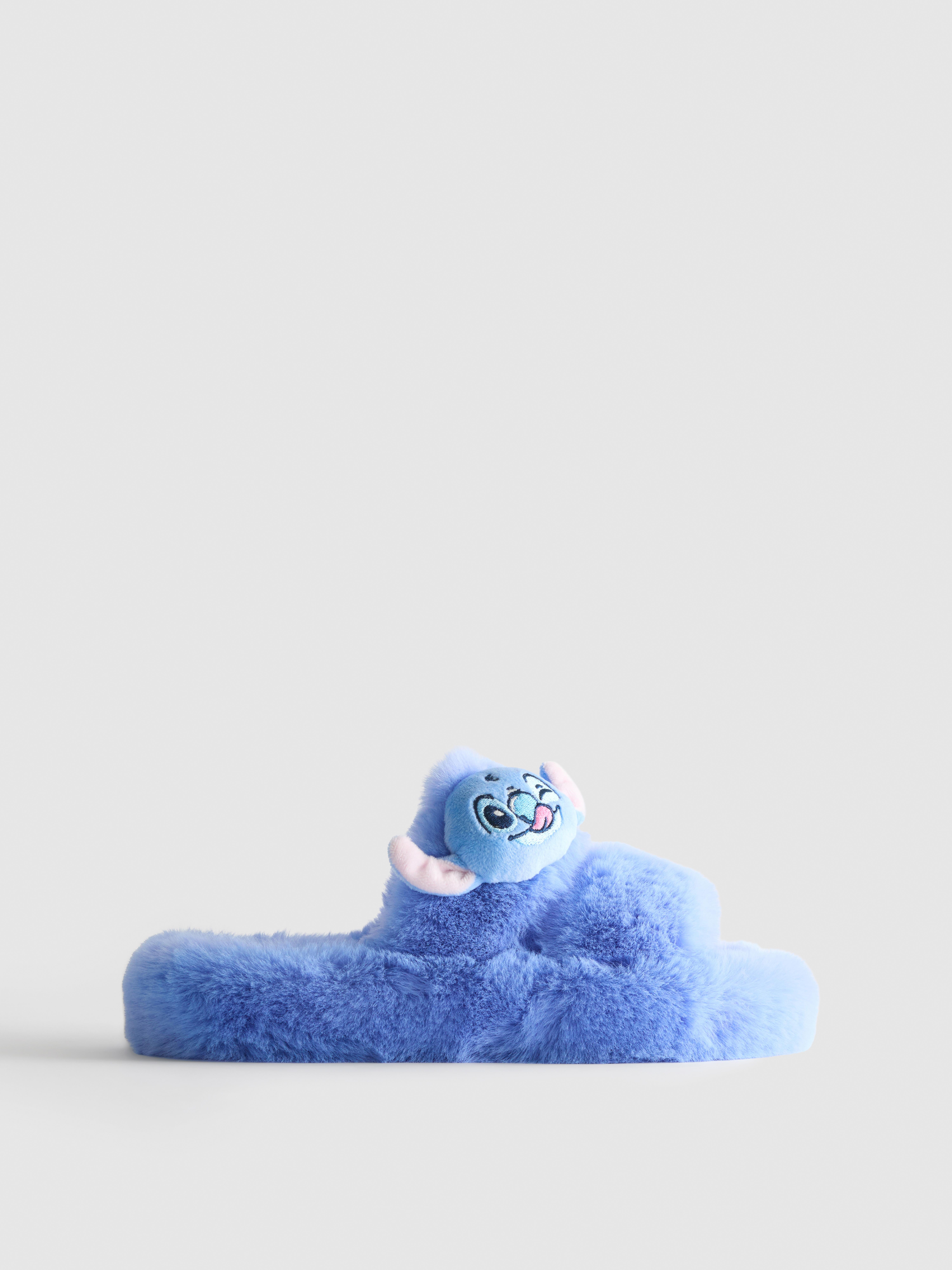 Disney's Stitch Fluffy Double Strap Slippers