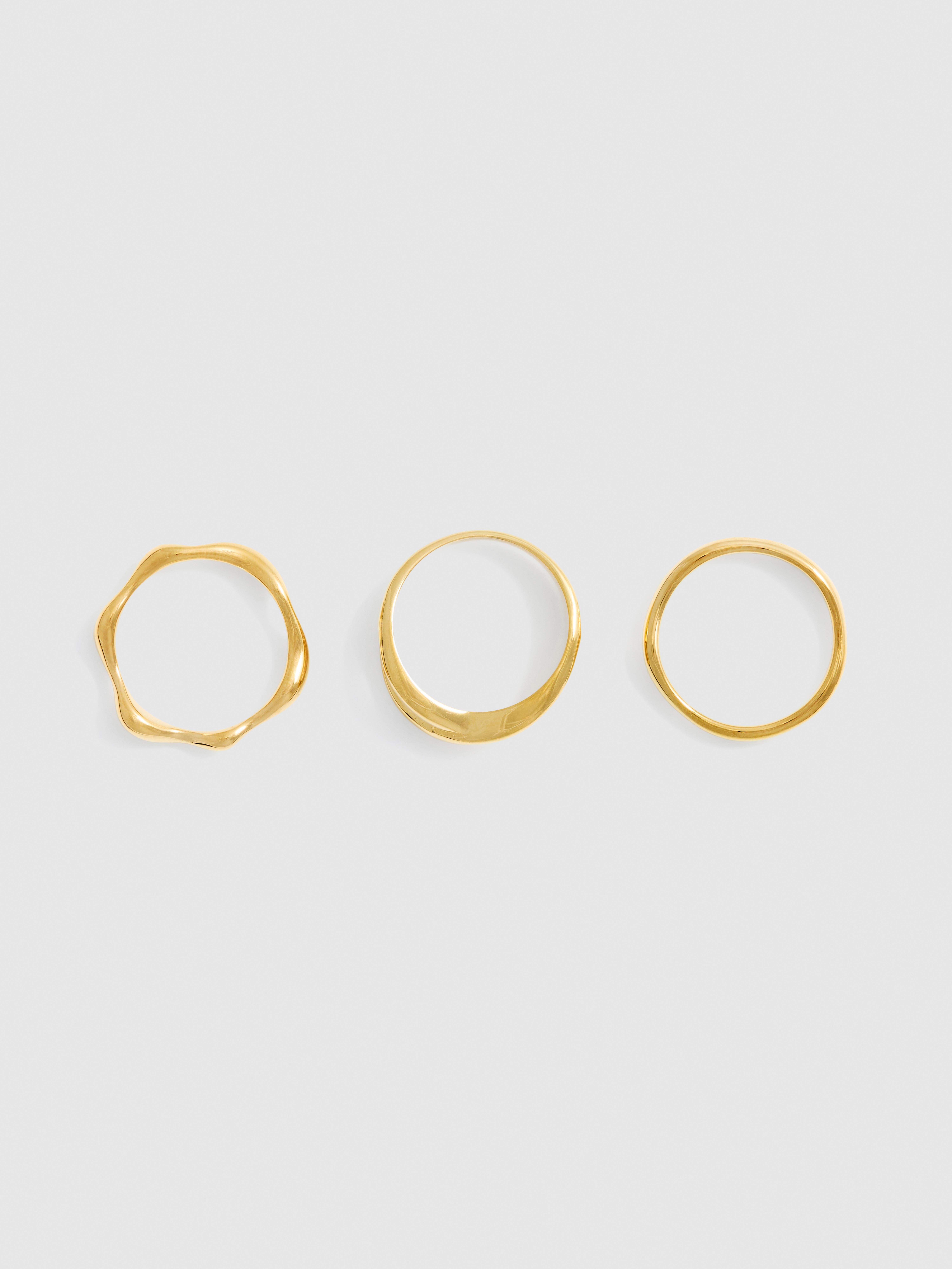 Verschillende waterbestendige ringen, set van 3