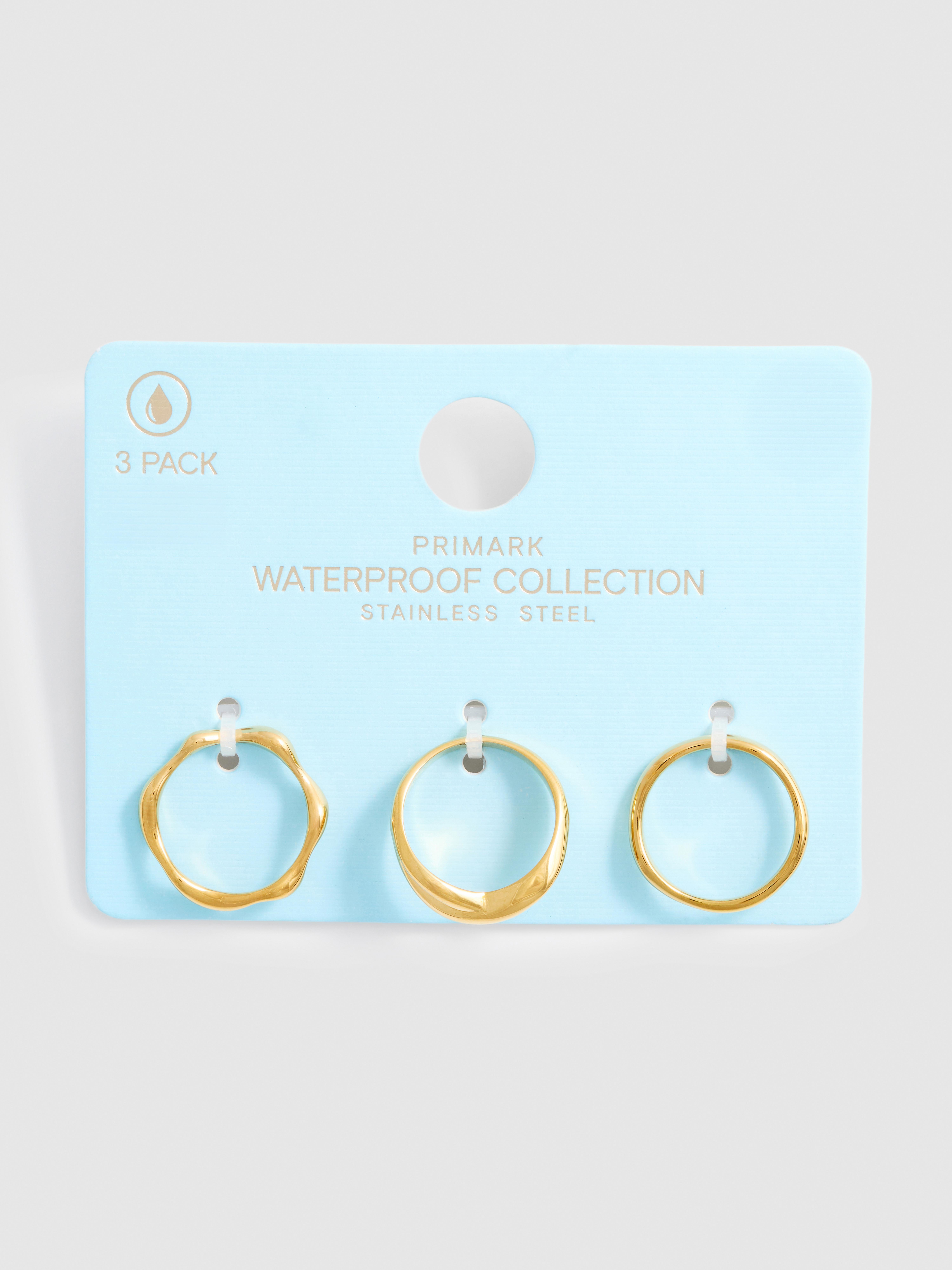 Verschillende waterbestendige ringen, set van 3
