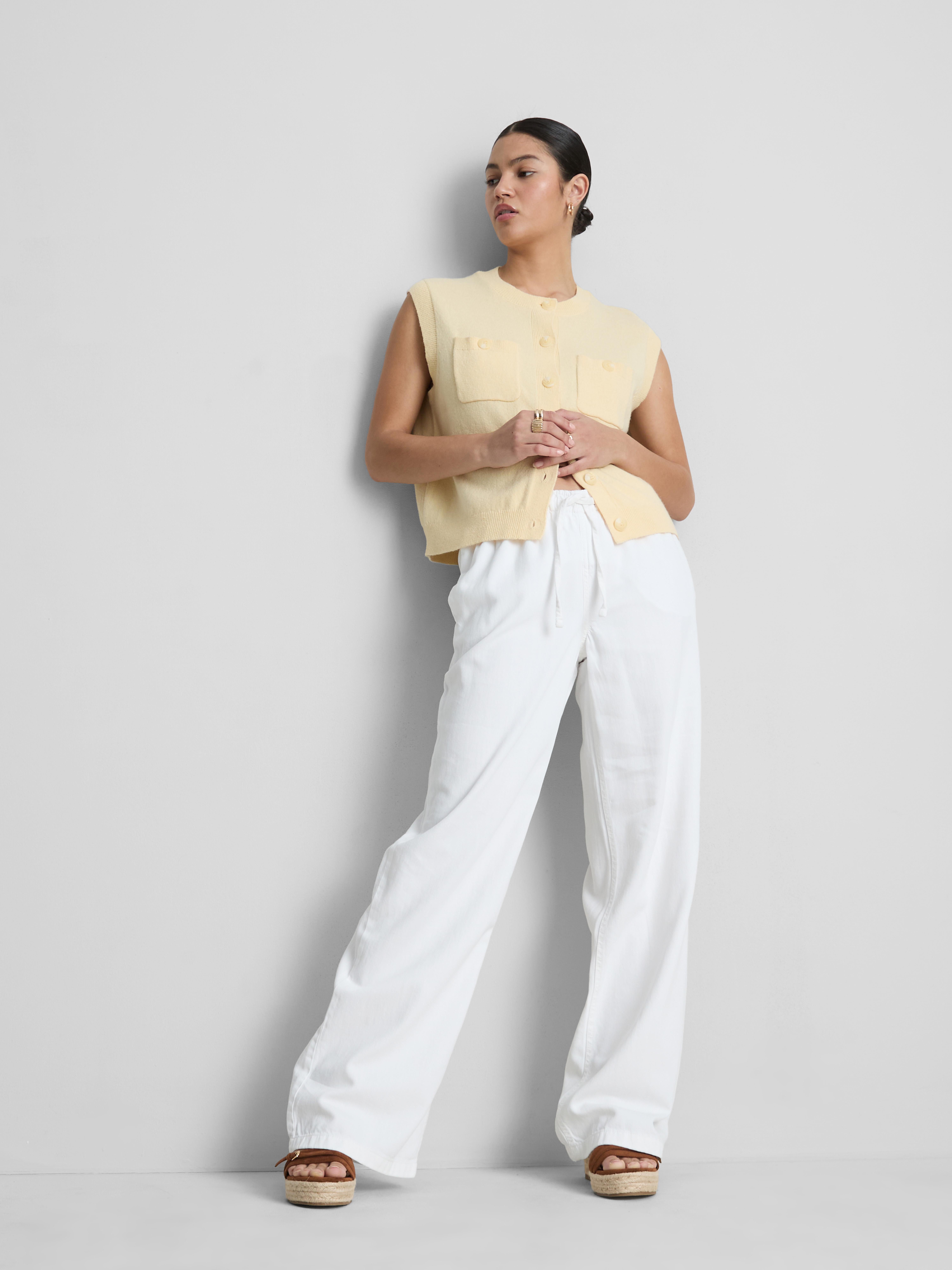 Cotton Rich Denim Drawstring Joggers