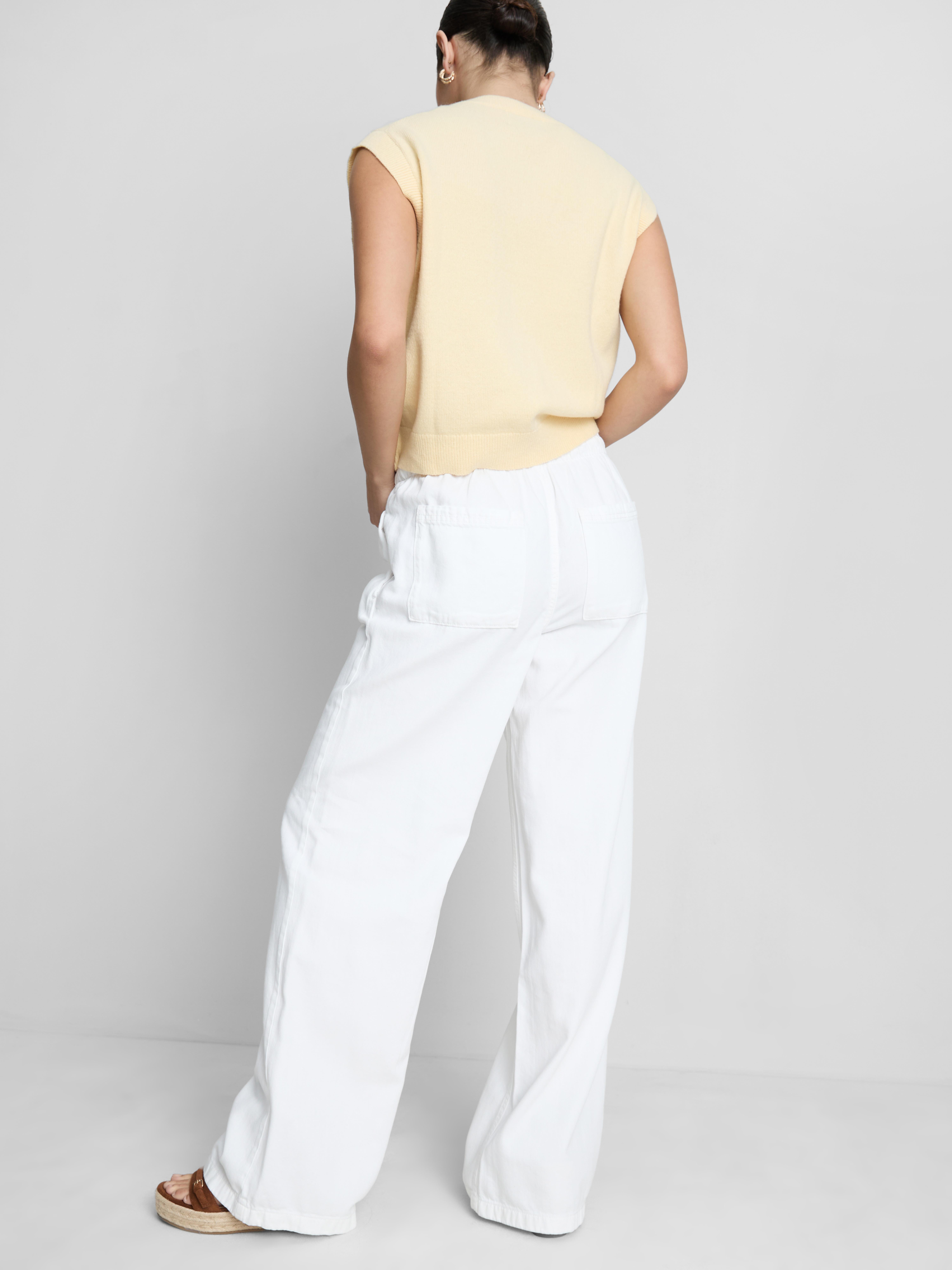 Cotton Rich Denim Drawstring Joggers