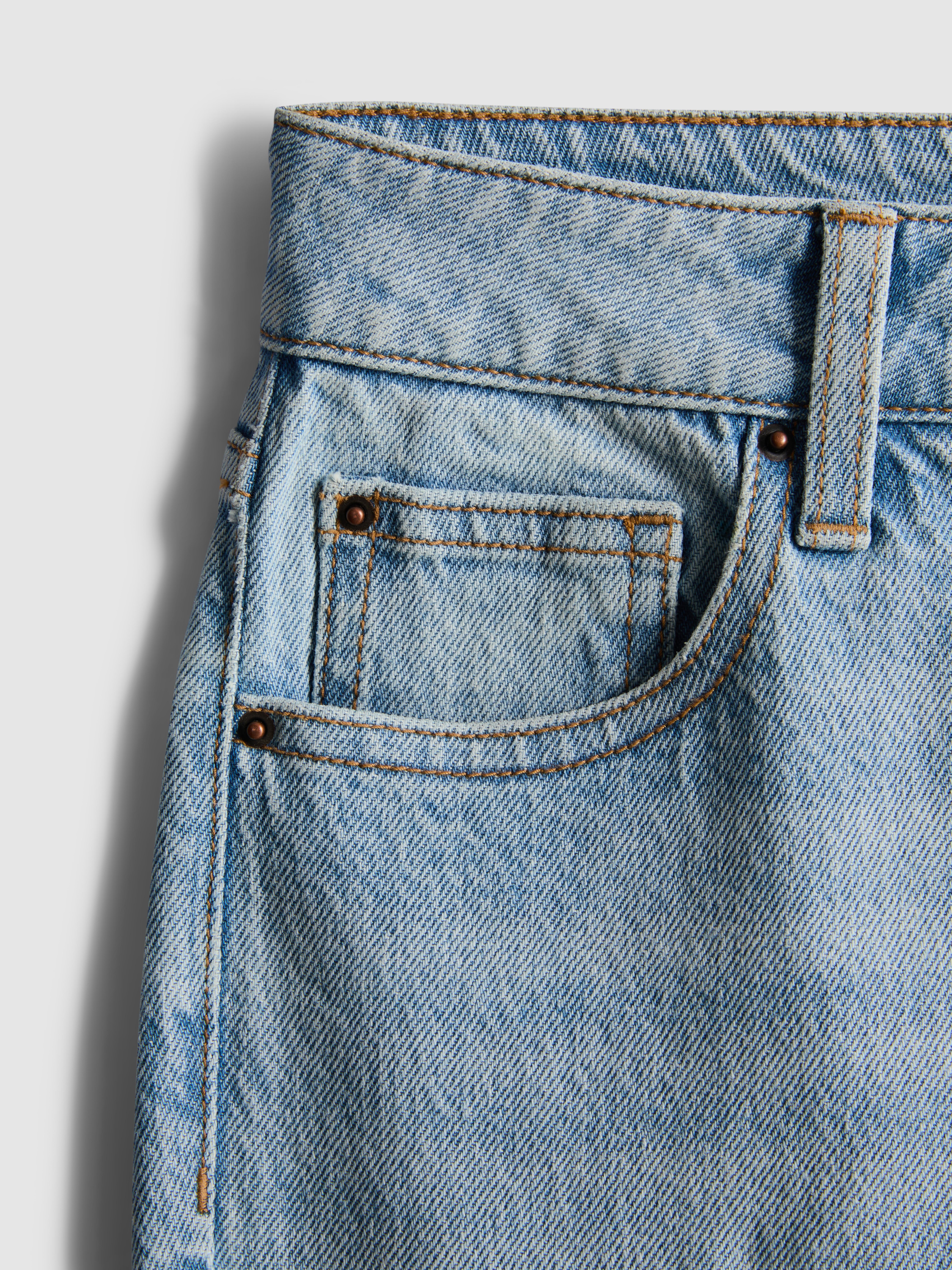 Mid Rise Slim Straight Leg Jeans