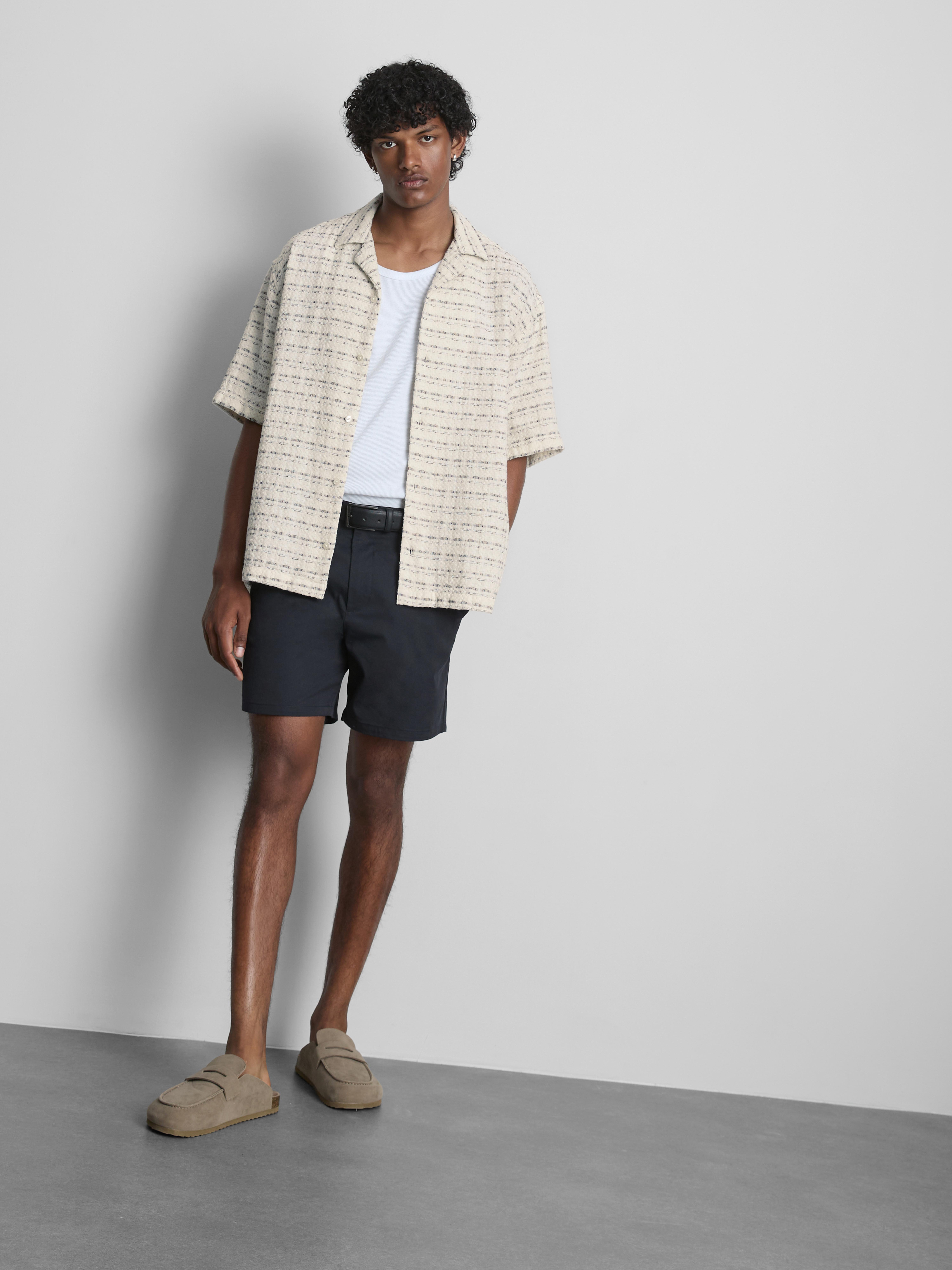 Chemise estivale texturée à rayures The Edit