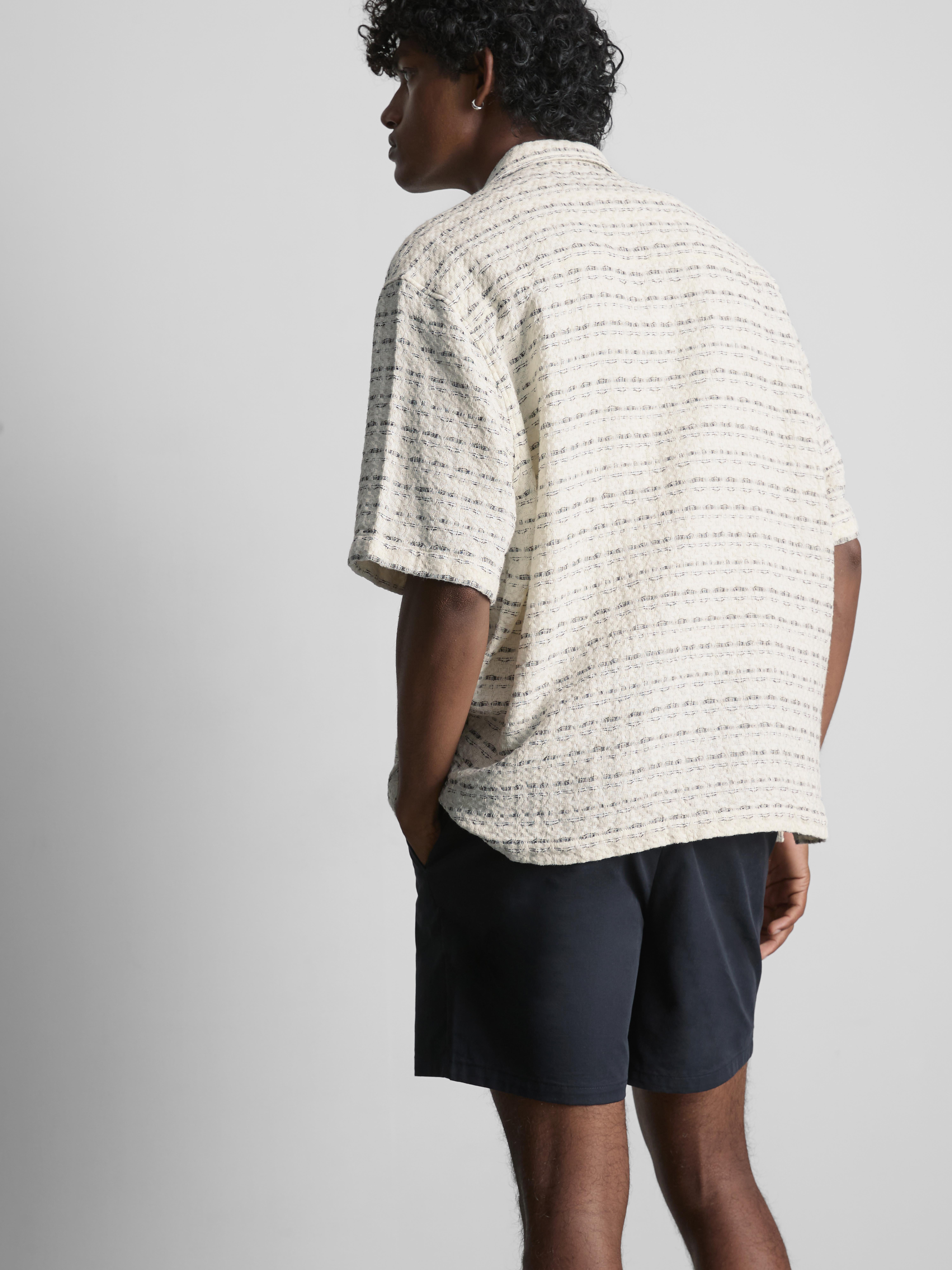 The Edit Textured Stripe Resort Shirt