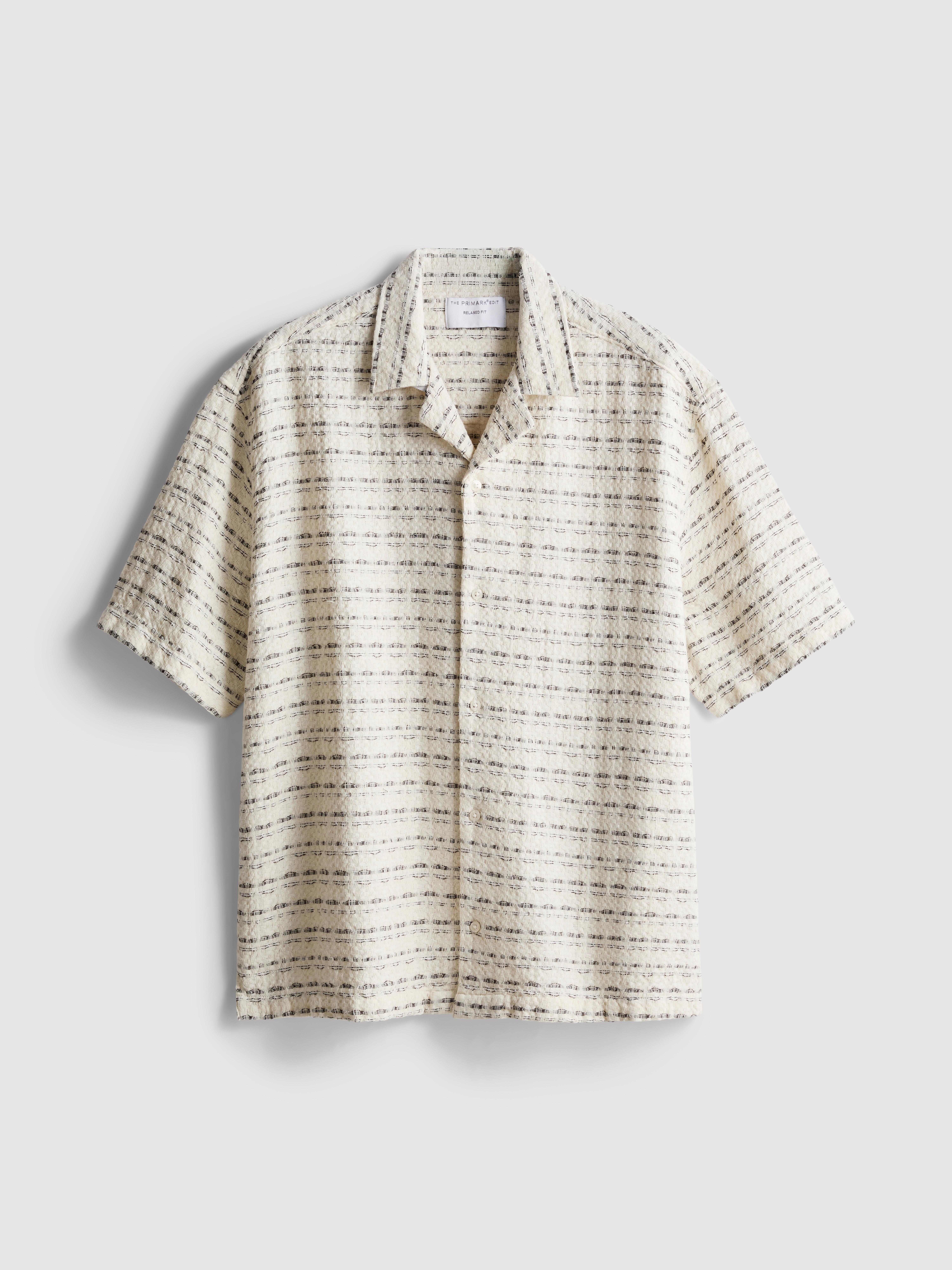 Chemise estivale texturée à rayures The Edit