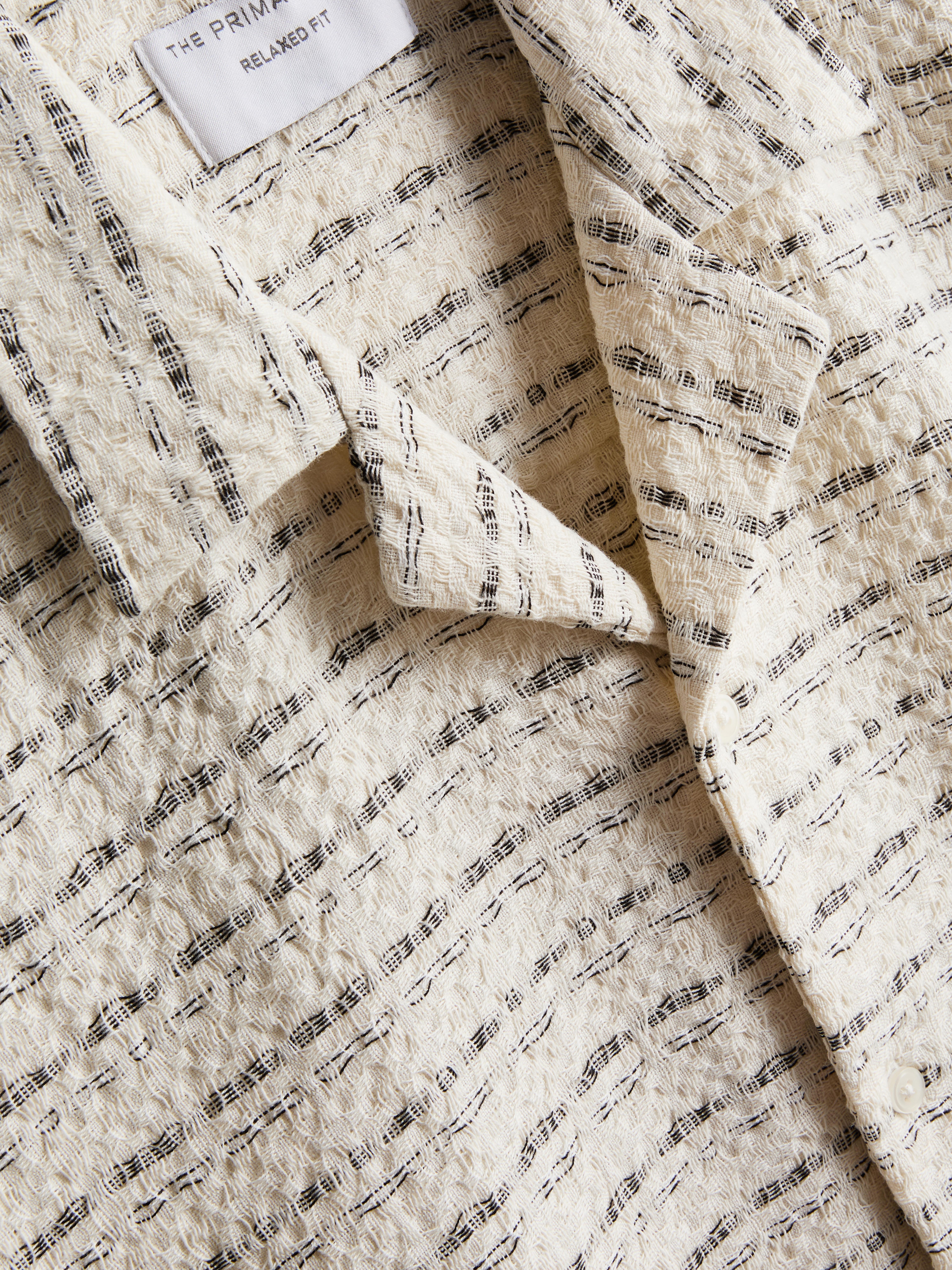 The Edit Textured Stripe Resort Shirt
