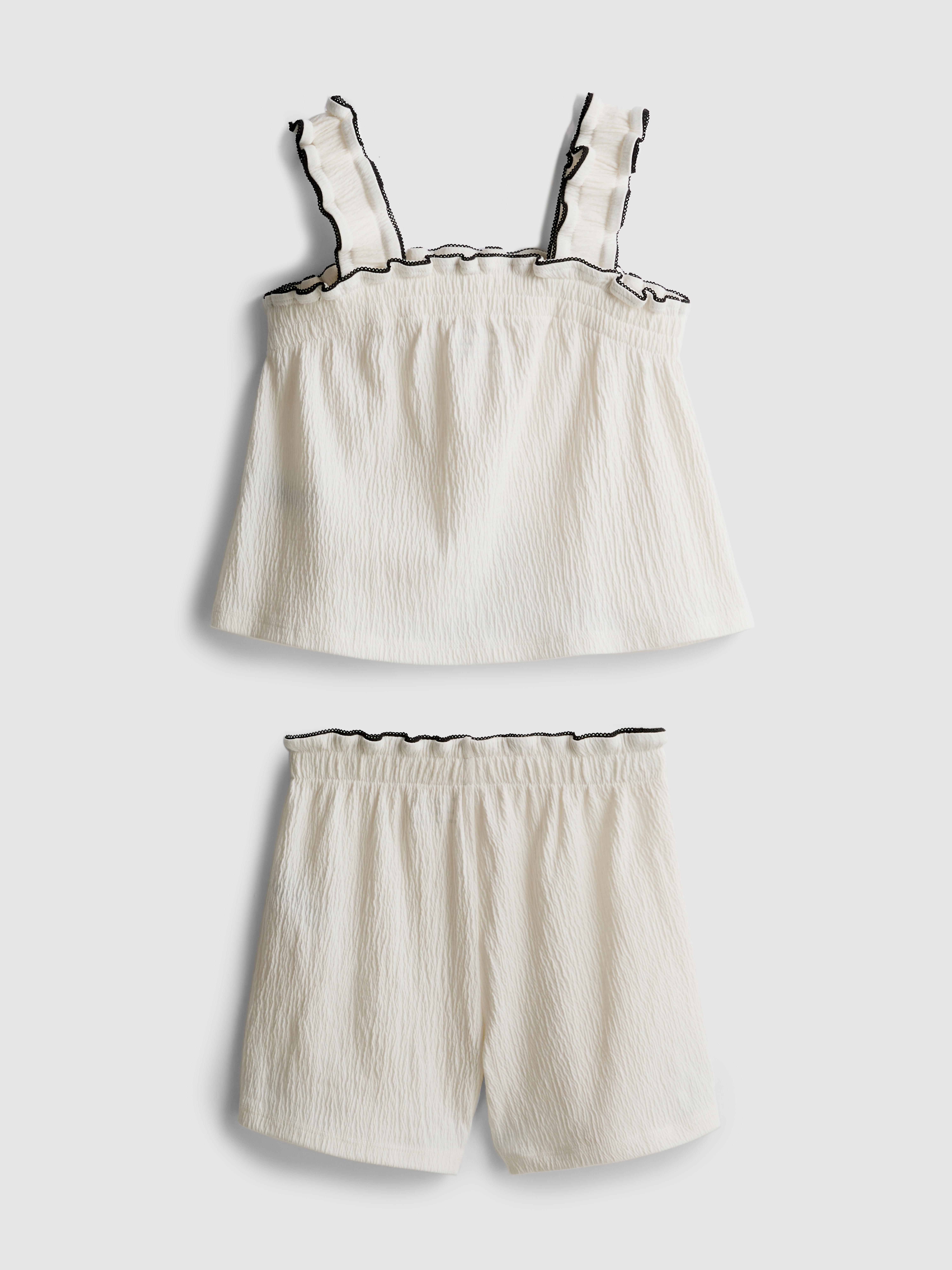 1,5-9 años | Blusa y pantalón corto efecto fruncido