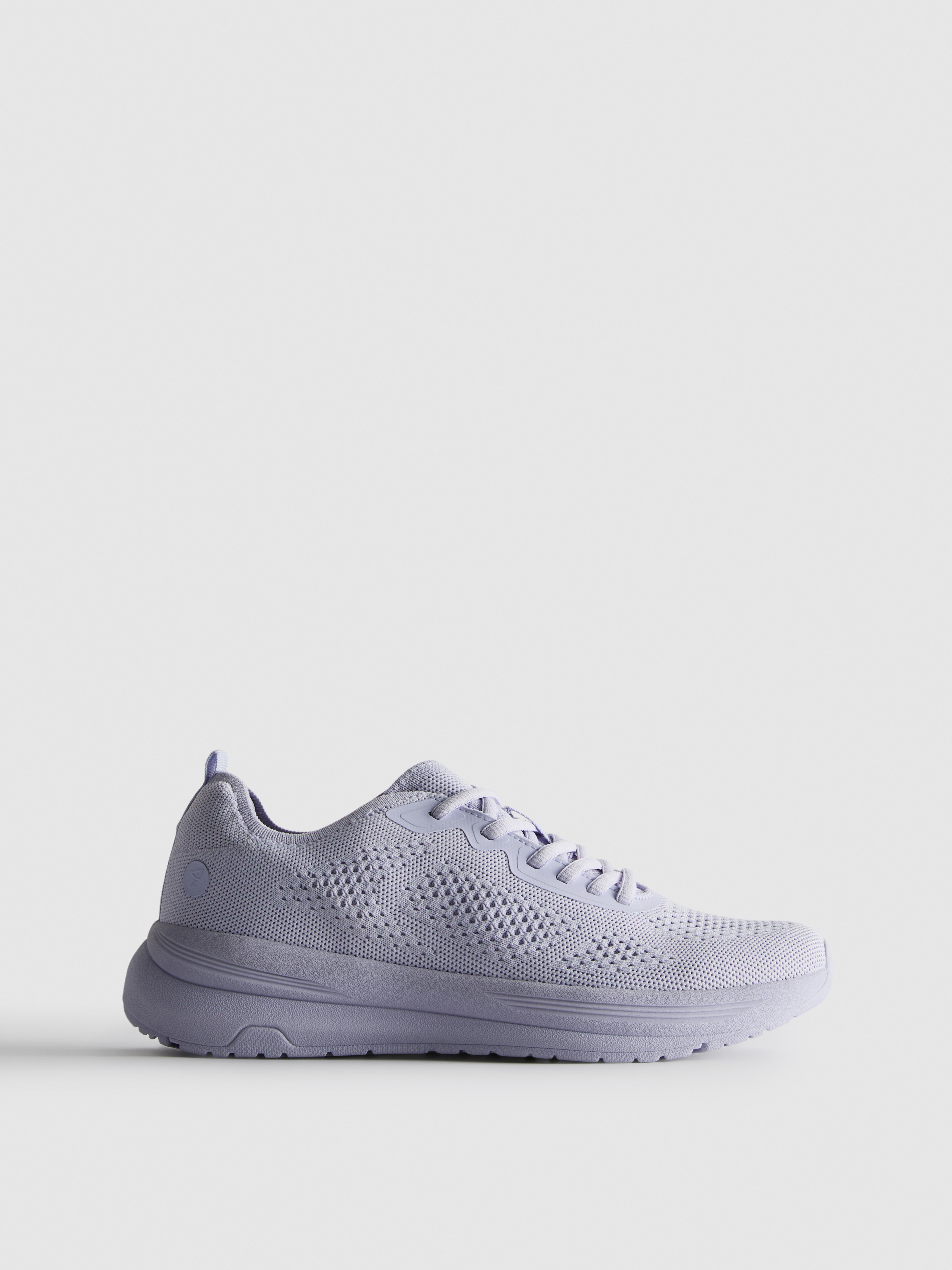 Knitted Lace-Up Sneakers