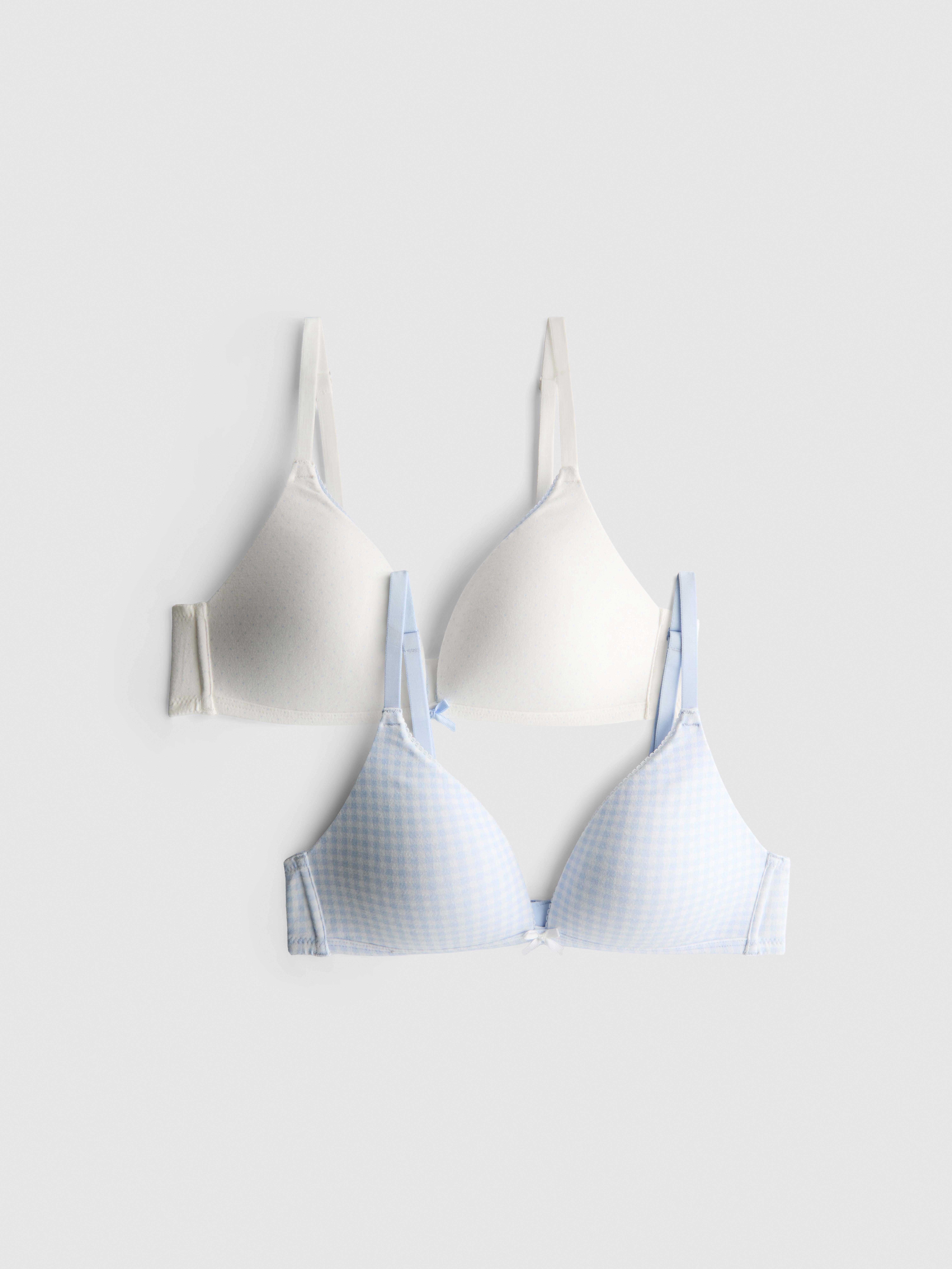 2pk Cotton Rich Wireless Bra